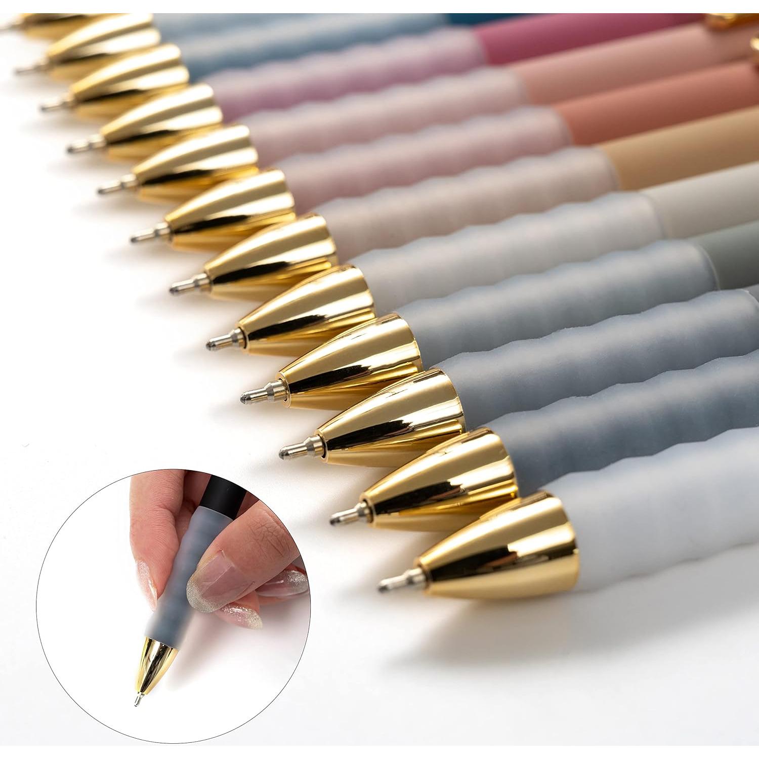 Bolígrafos Retráctiles Linbsunne 1mm Punta Media Negra - 18 Unidades