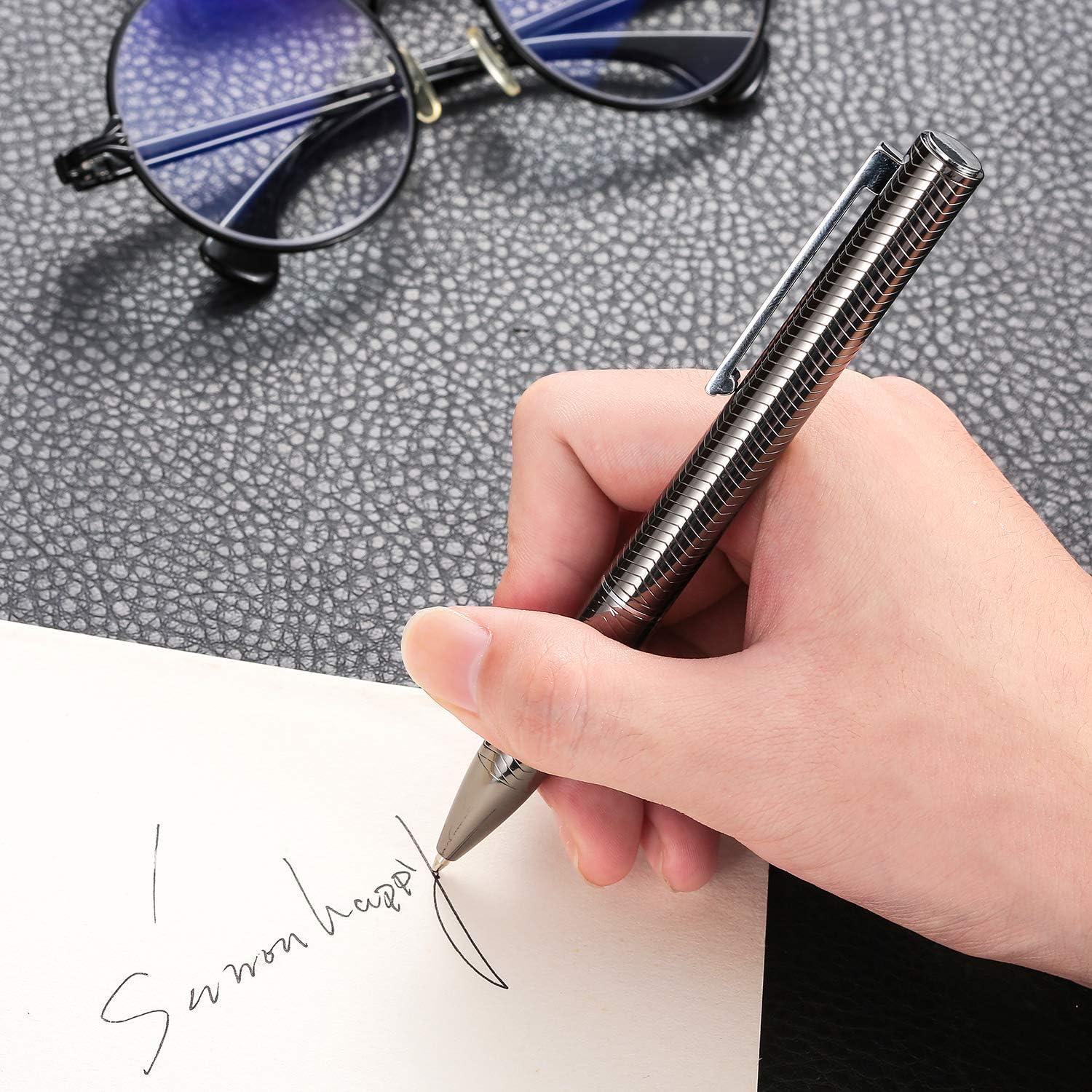 Bolígrafo Retráctil de Acero Inoxidable Nekigoen B2 Gris Oscuro