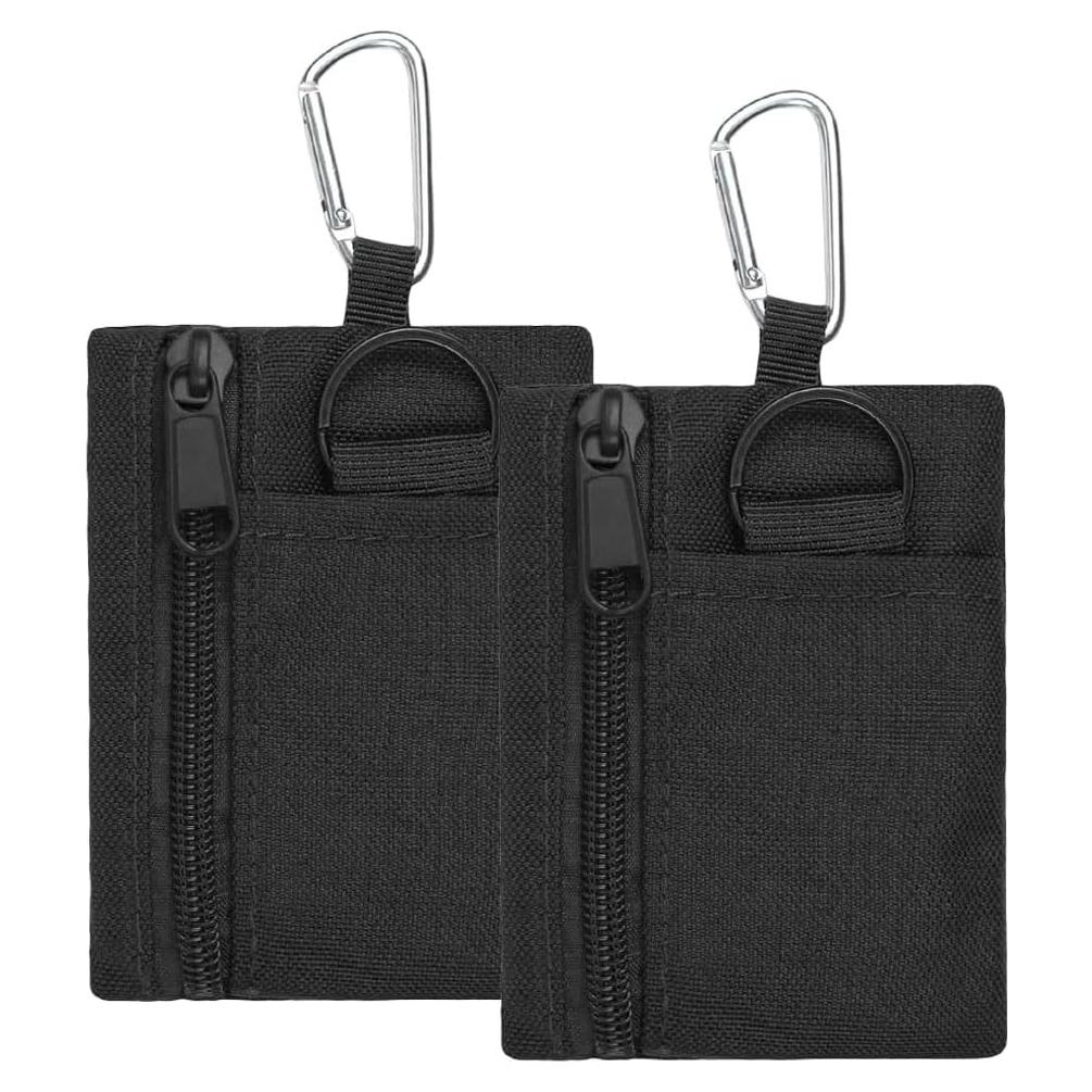 Paquete de 2 Bolsas Tácticas Mini LZBMIEF Nylon Negro