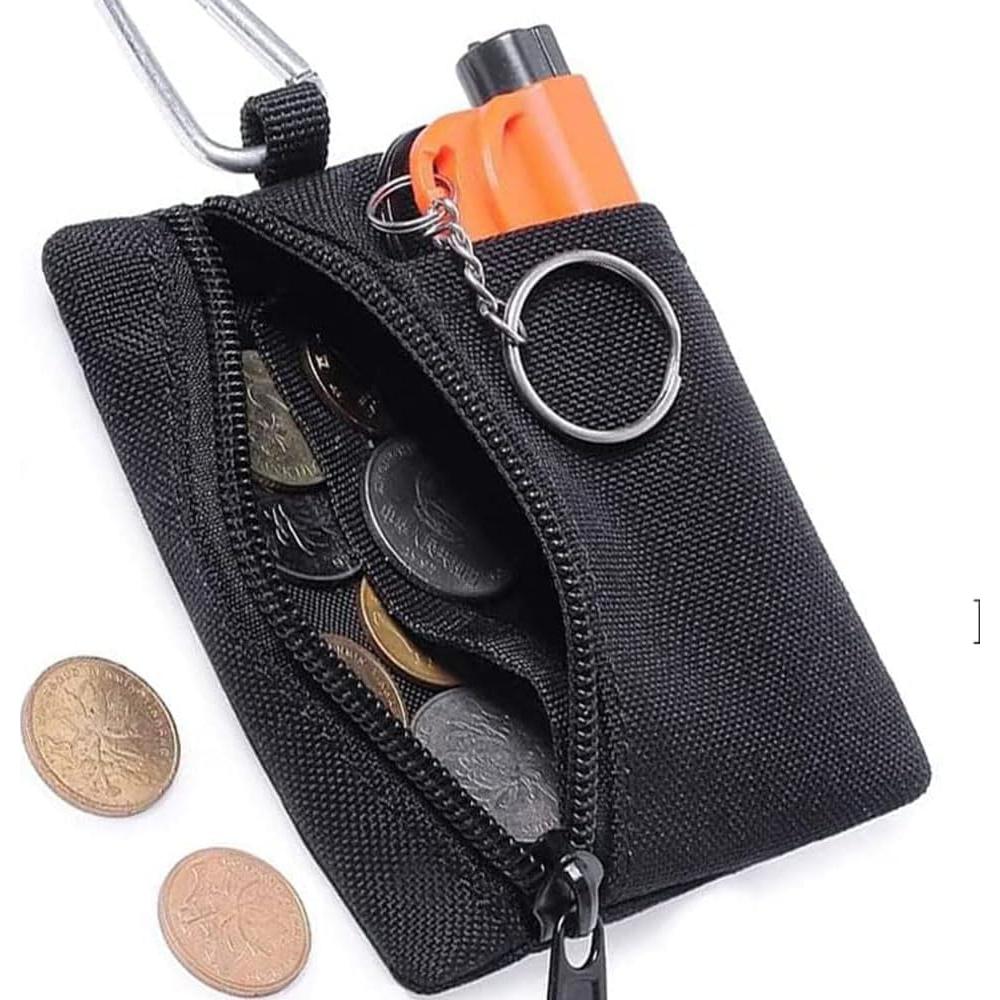 Paquete de 2 Bolsas Tácticas Mini LZBMIEF Nylon Negro