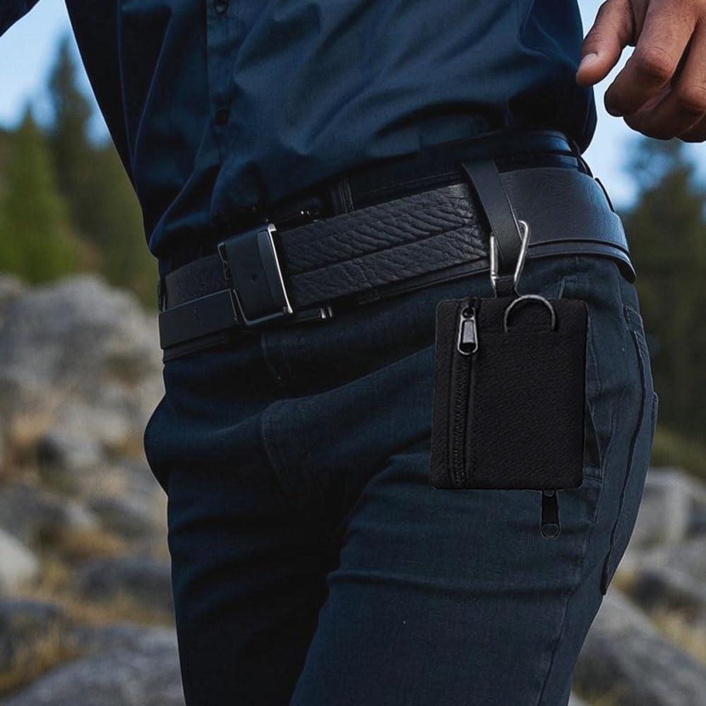Paquete de 2 Bolsas Tácticas Mini LZBMIEF Nylon Negro