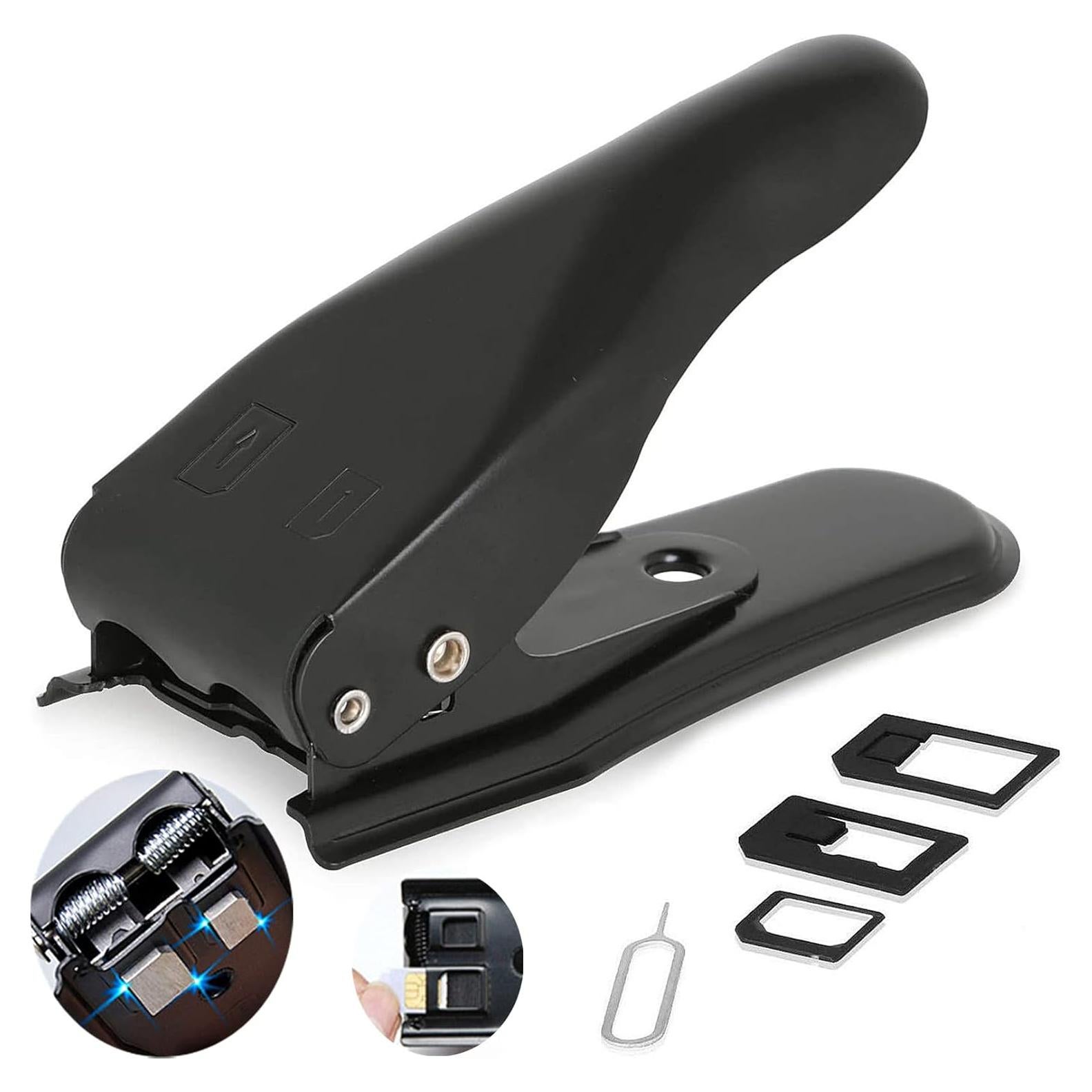 Cortador de tarjeta SIM 2 en 1 HIYITKS con adaptadores y pin