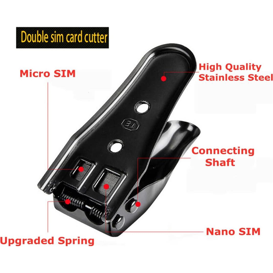 Cortador de tarjeta SIM 2 en 1 HIYITKS con adaptadores y pin