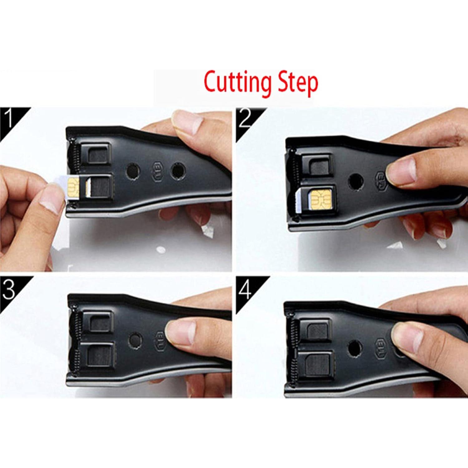 Cortador de tarjeta SIM 2 en 1 HIYITKS con adaptadores y pin