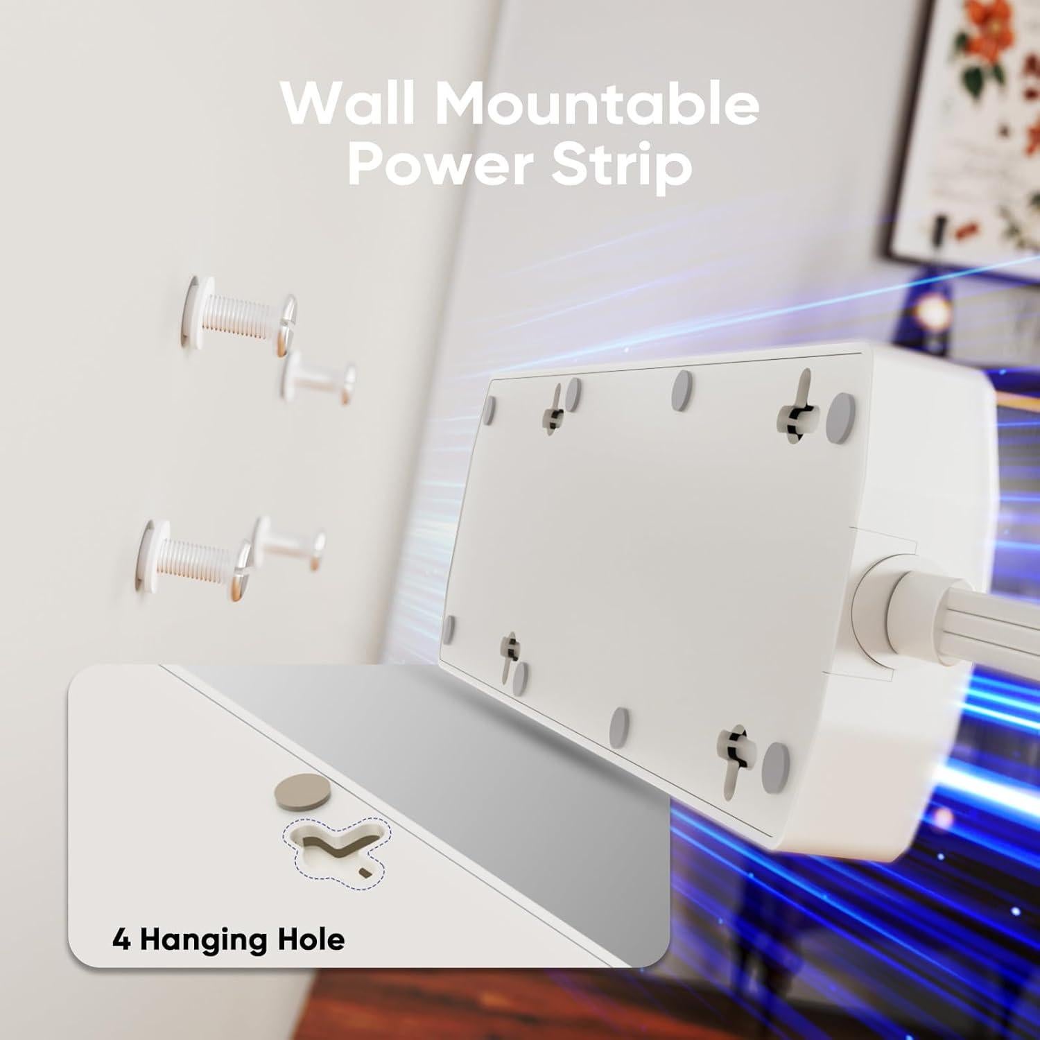 Regleta Inteligente Yozisital 8 Salidas 4 USB 1200J Protección