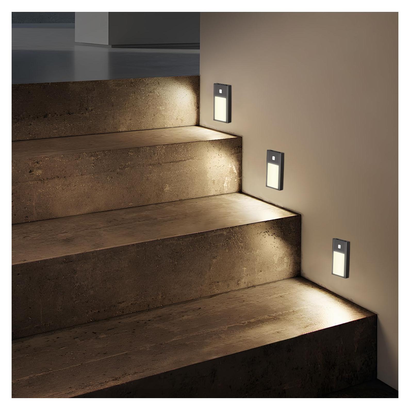 Luz Nocturna LED Recargable VST con Sensor de Movimiento 6Pack