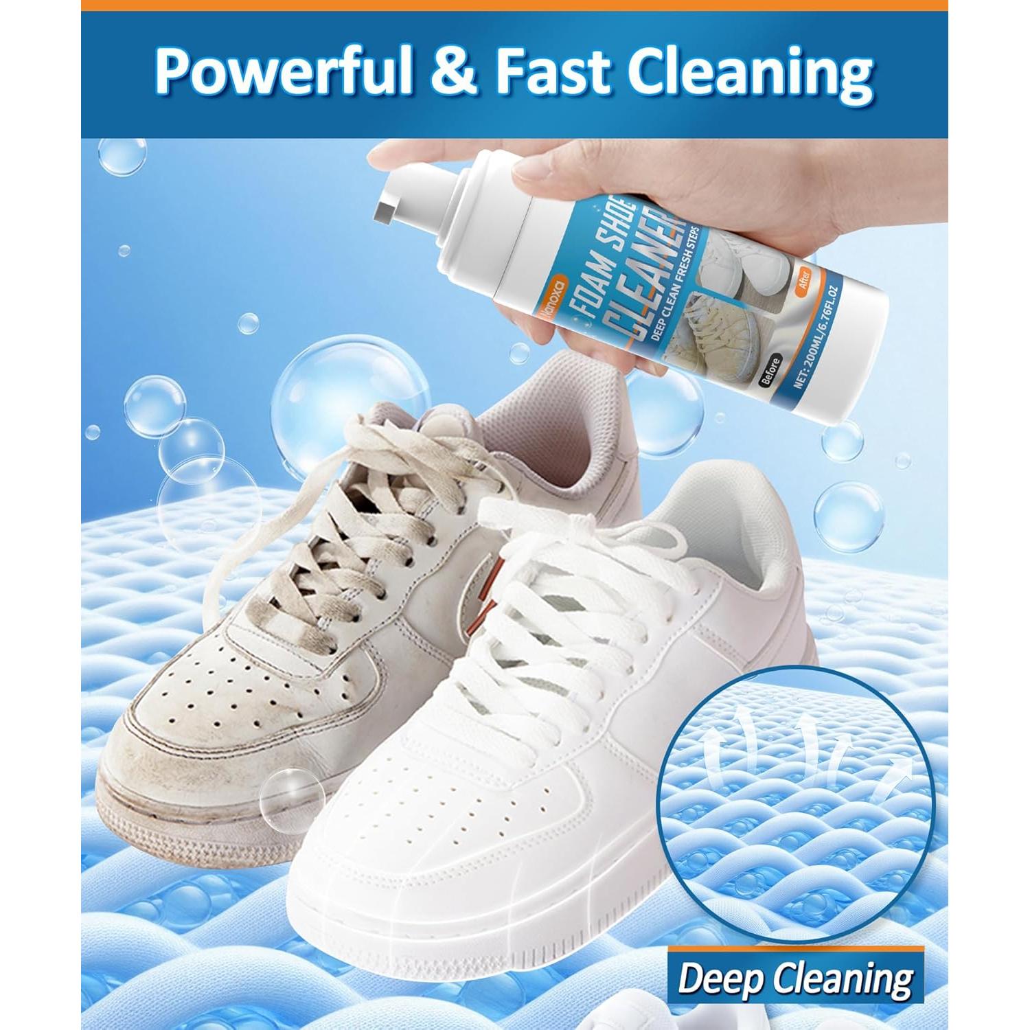 Kit de Limpieza de Zapatos Nanoxa 200ml con Cepillo y Toalla