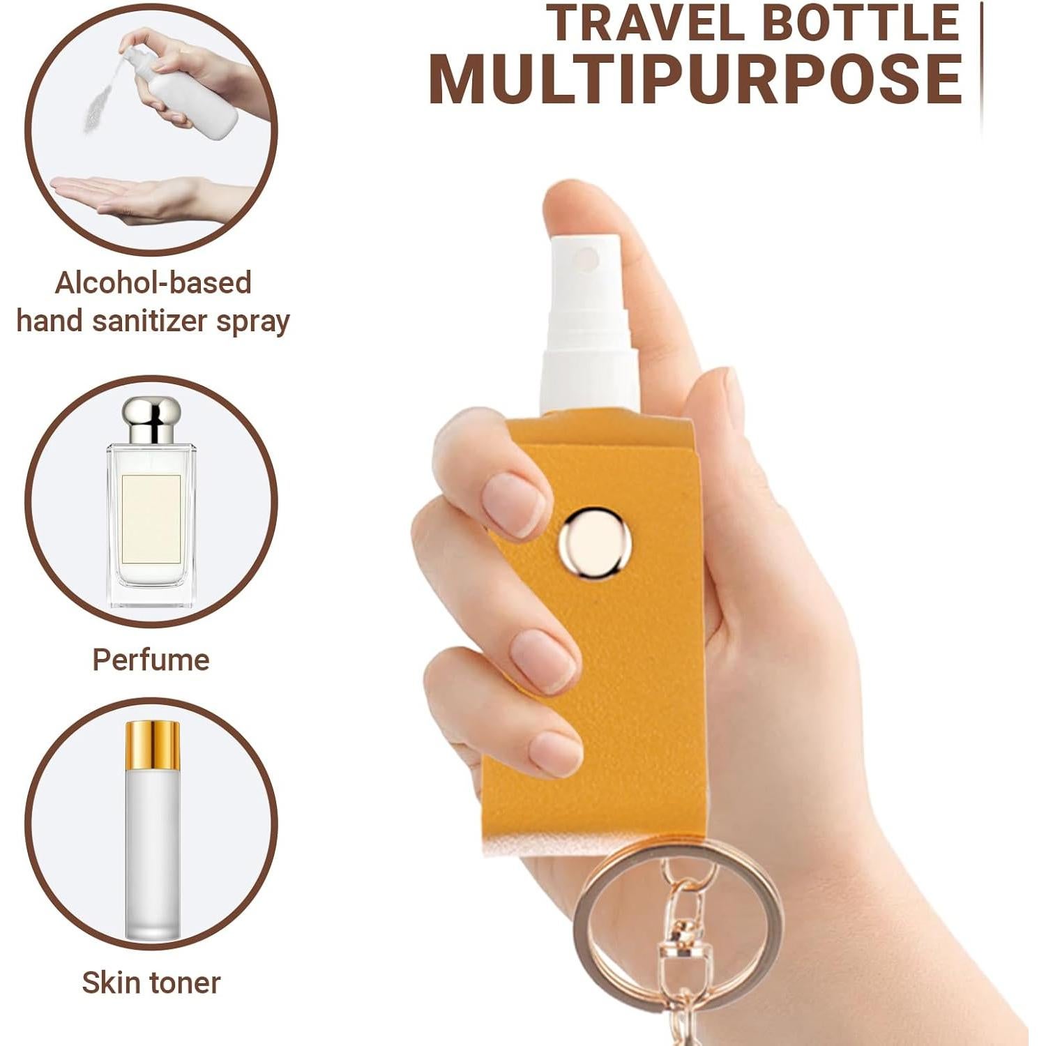 Botella de Spray de Alcohol WUMUZAI 30 ml Mini 6 Colores