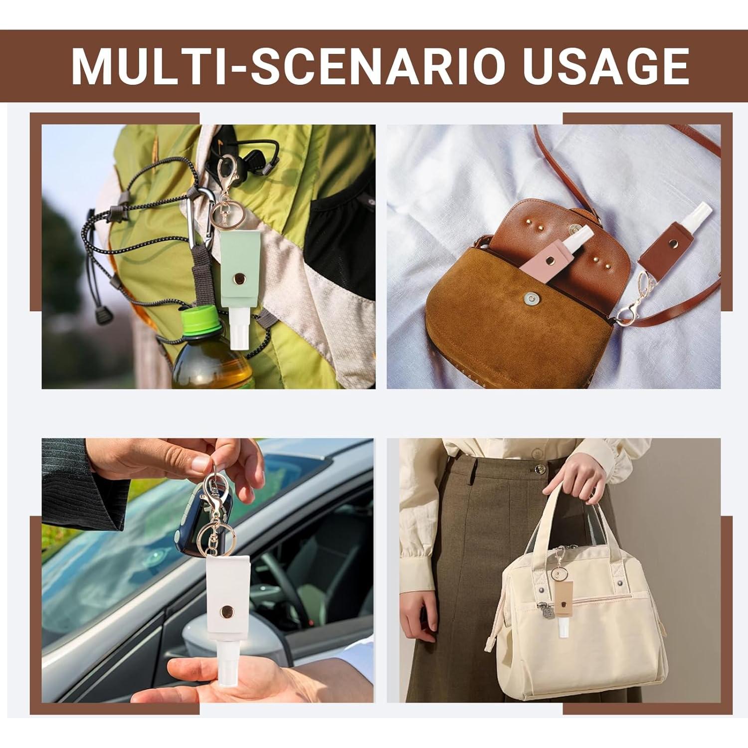 Botella de Spray de Alcohol WUMUZAI 30 ml Mini 6 Colores