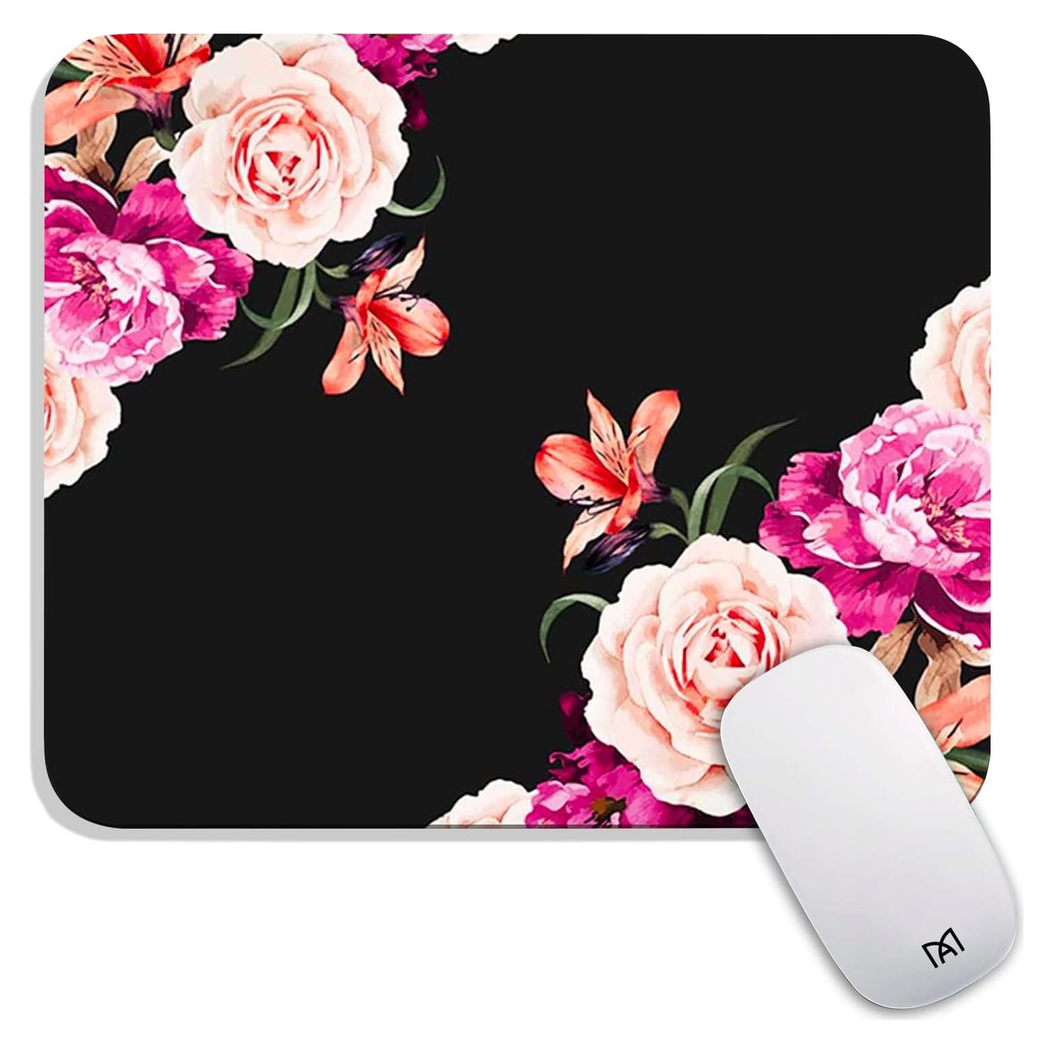 Alfombrilla de Ratón Armanza Flora de Peonía 240x200mm Antideslizante
