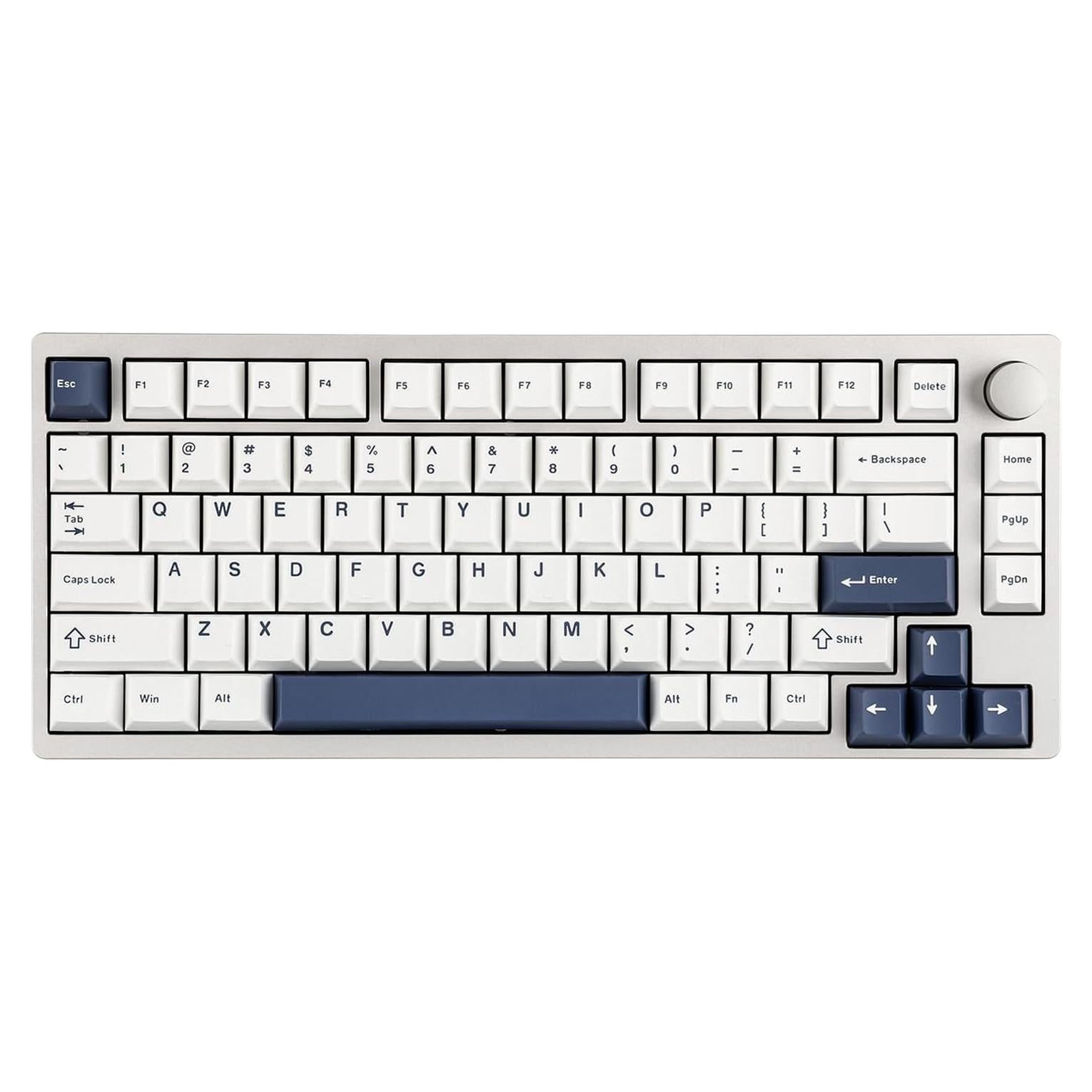Teclado Mecánico Inalámbrico EPOMAKER P75 Plata RGB
