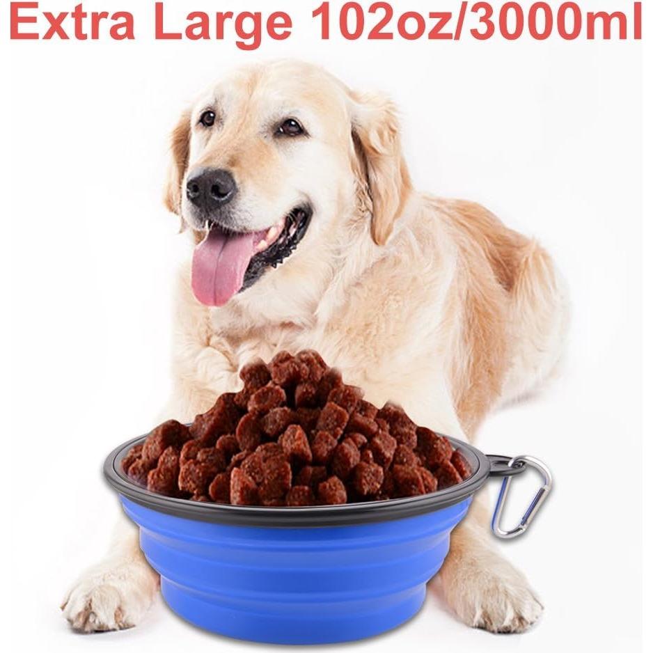 Tazón Colapsable Extra Grande para Perros Guardians 3L Azul