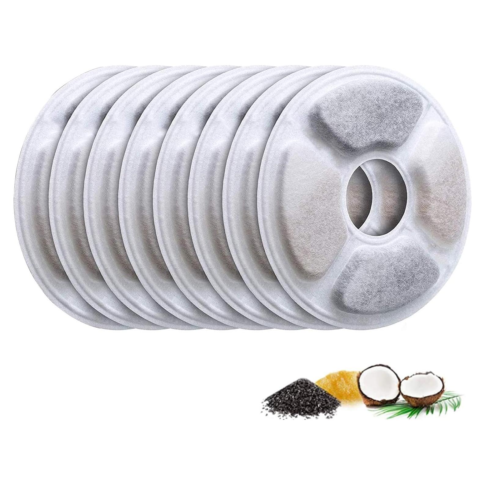 Filtros de Reemplazo Allxin para Fuente de Agua Mascotas - 8 Piezas