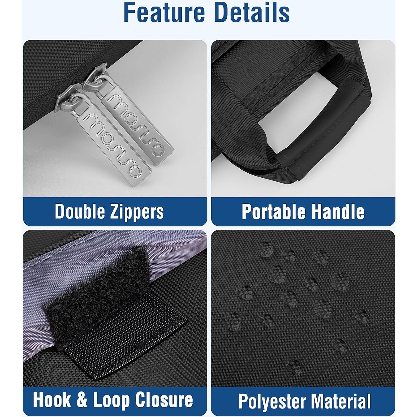 Funda Protectora 360 Mosiso para MacBook 13-14 Pulgadas Negra