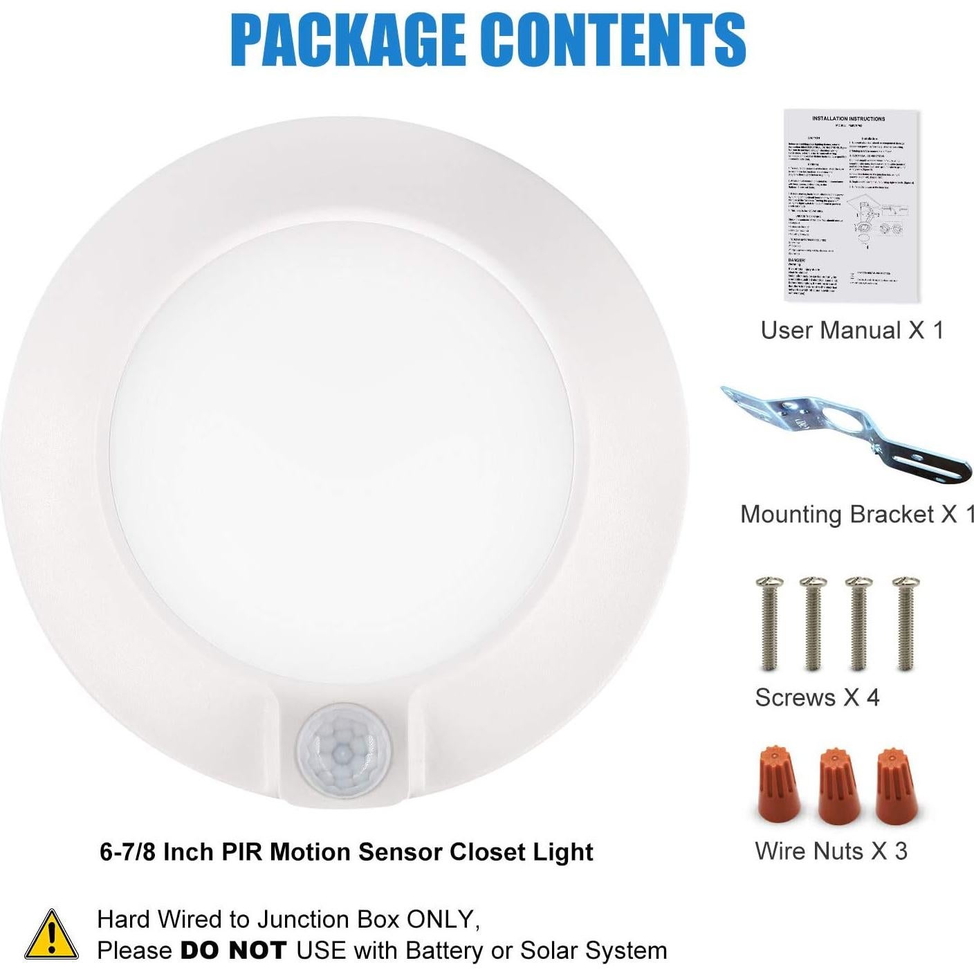 Luz de Techo LED con Sensor de Movimiento GUARANTLED 10W 3000K