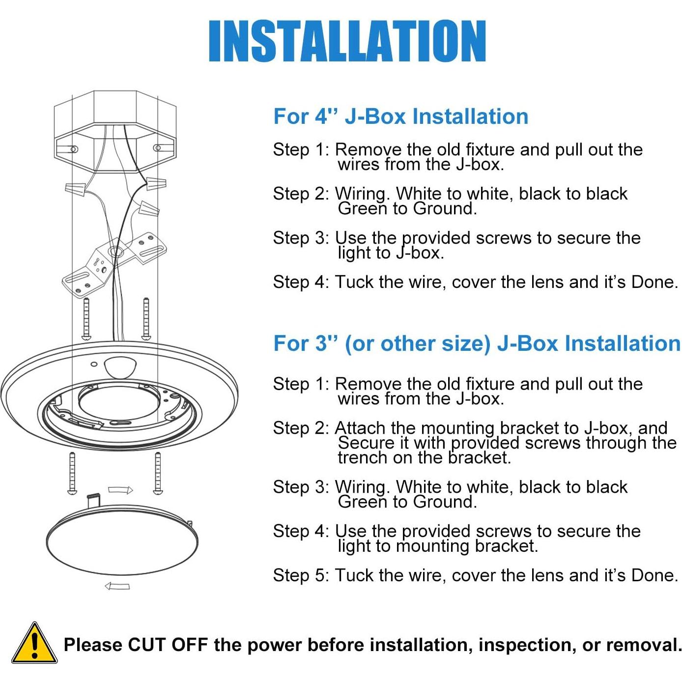 Luz de Techo LED con Sensor de Movimiento GUARANTLED 10W 3000K