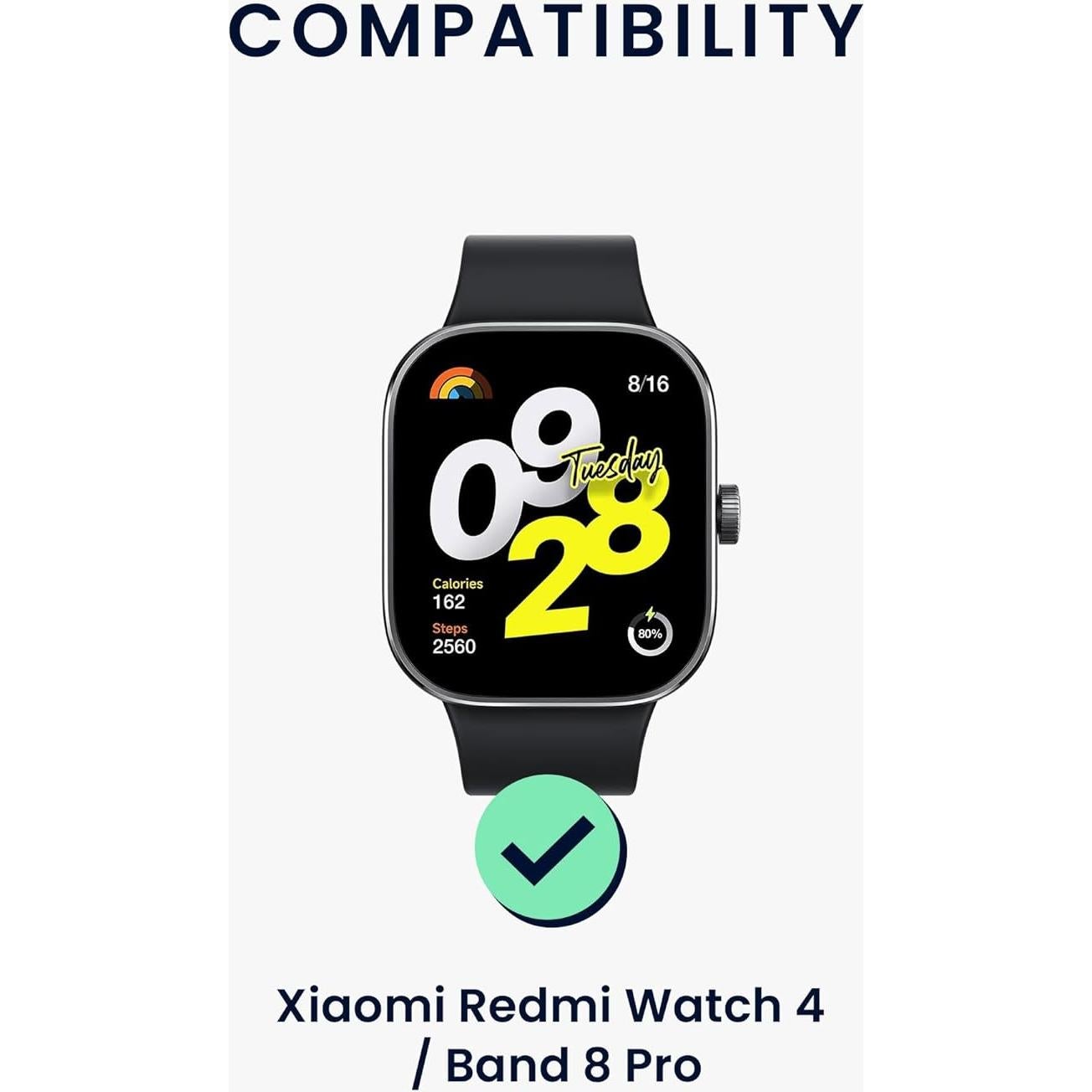 Correa de Reloj Scrunchie KWmobile Lavanda para Xiaomi Redmi Watch 4 / Band 8 Pro / Band 9 Pro - 14-19 cm