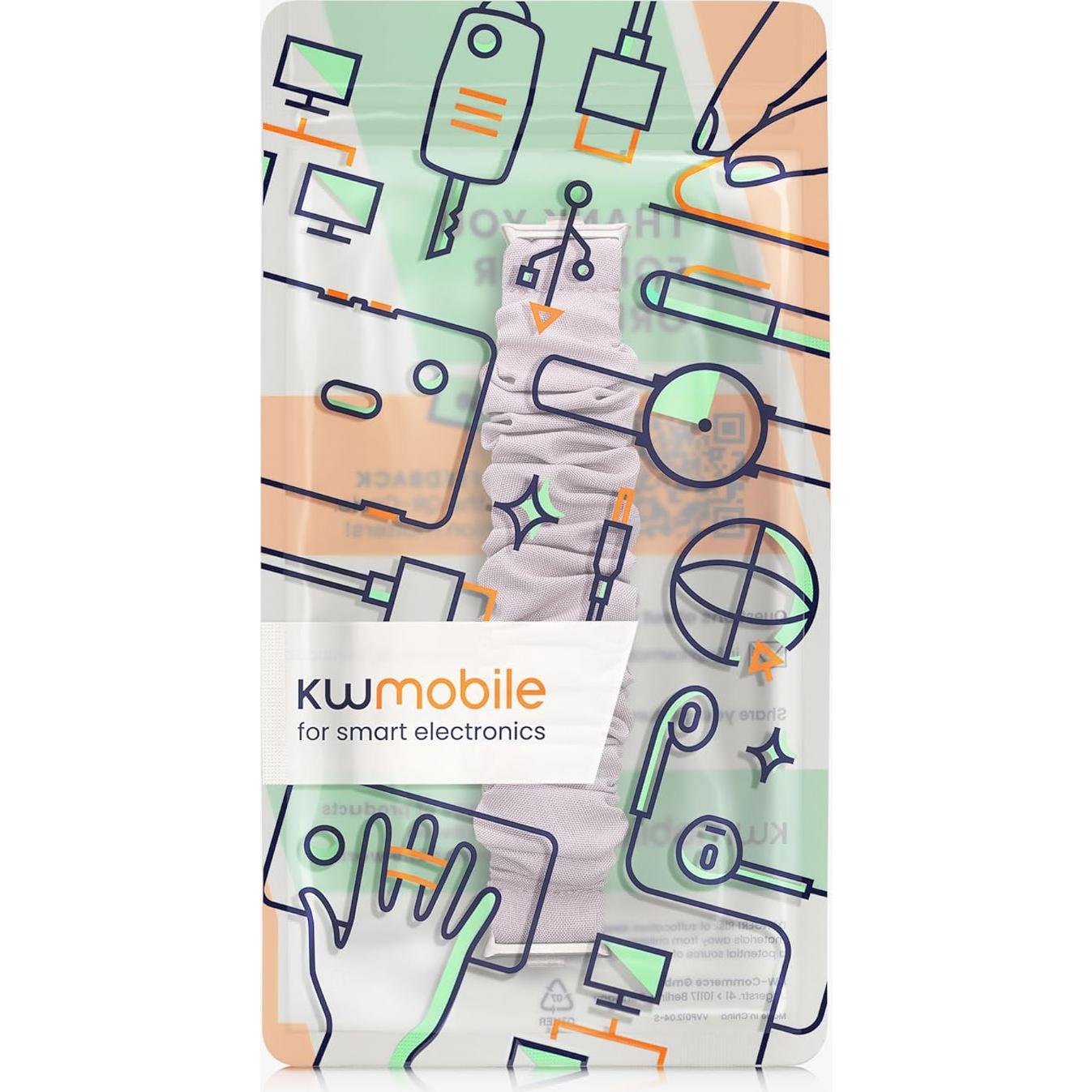 Correa de Reloj Scrunchie KWmobile Lavanda para Xiaomi Redmi Watch 4 / Band 8 Pro / Band 9 Pro - 14-19 cm