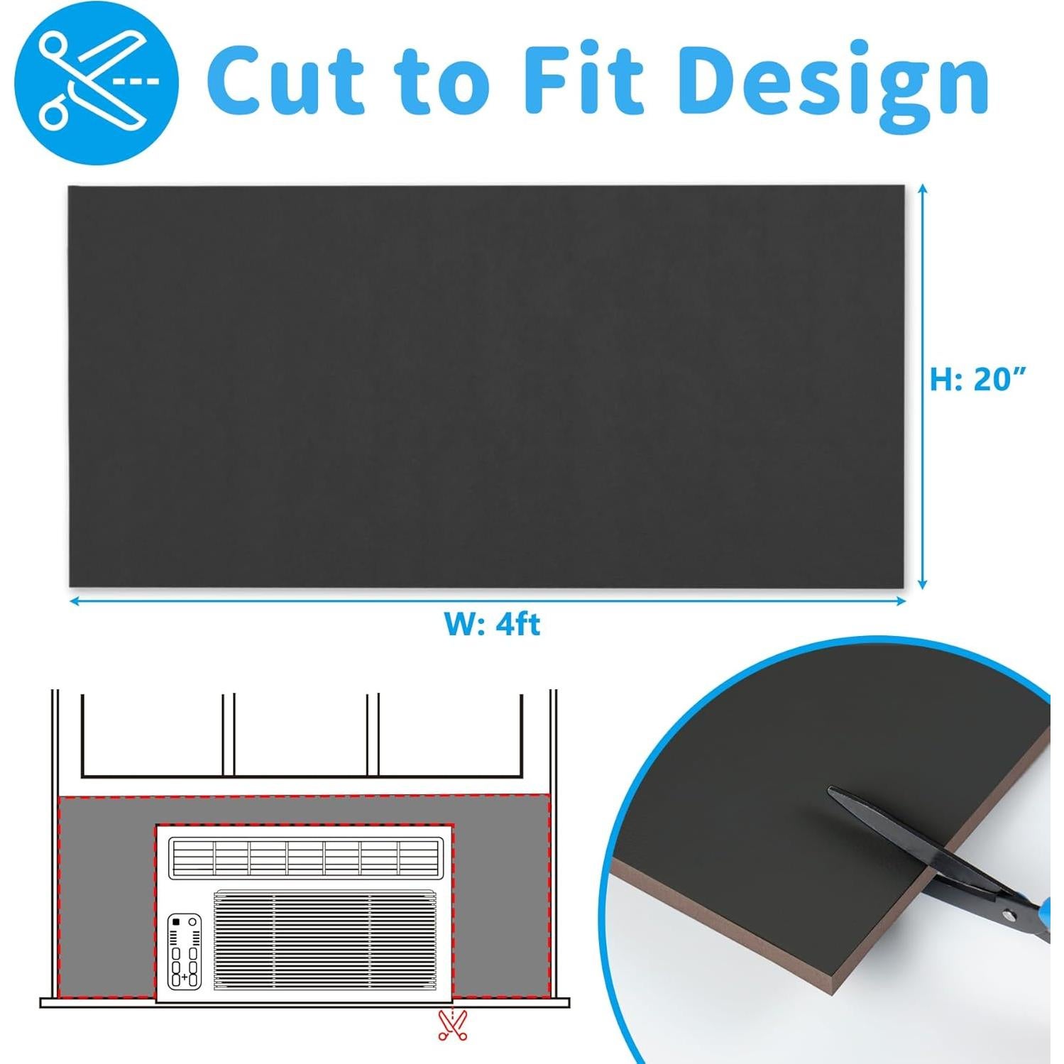 Paneles Laterales de Aire Acondicionado Air Jade 121.92 cm Negro