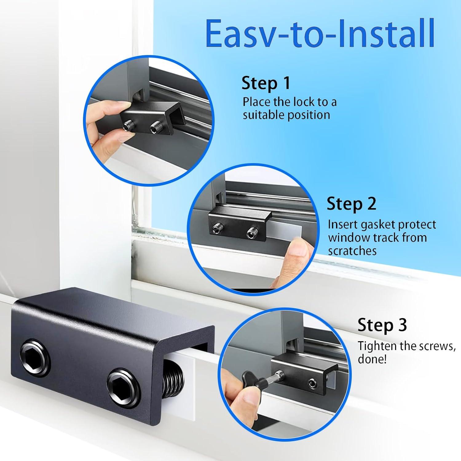 Bloques de Ventana Deslizantes PENMAMA - 8 Juegos de Seguridad