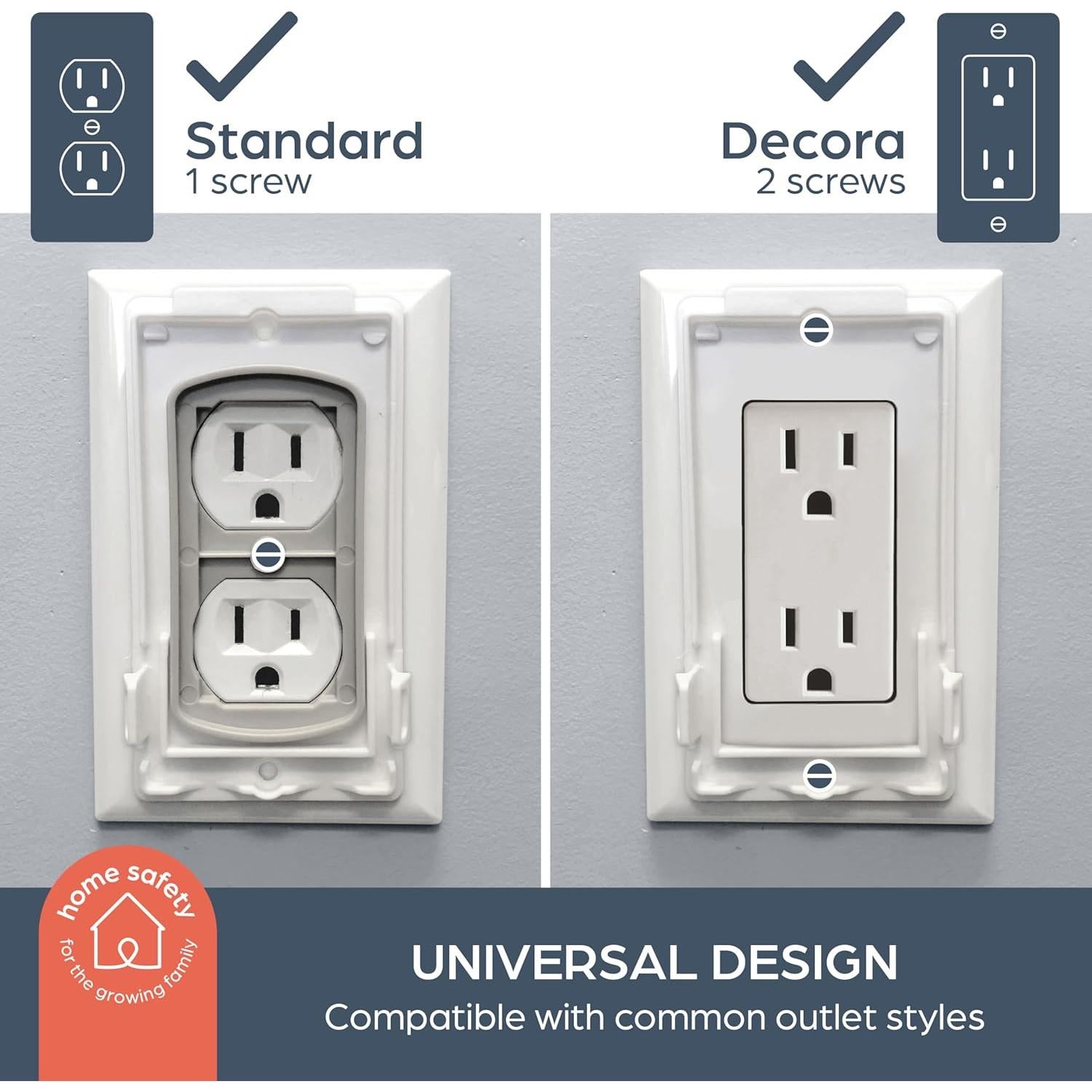 Cubiertas de Enchufe Dreambaby Dual Fit - Seguridad Bebés - Paquete de 2