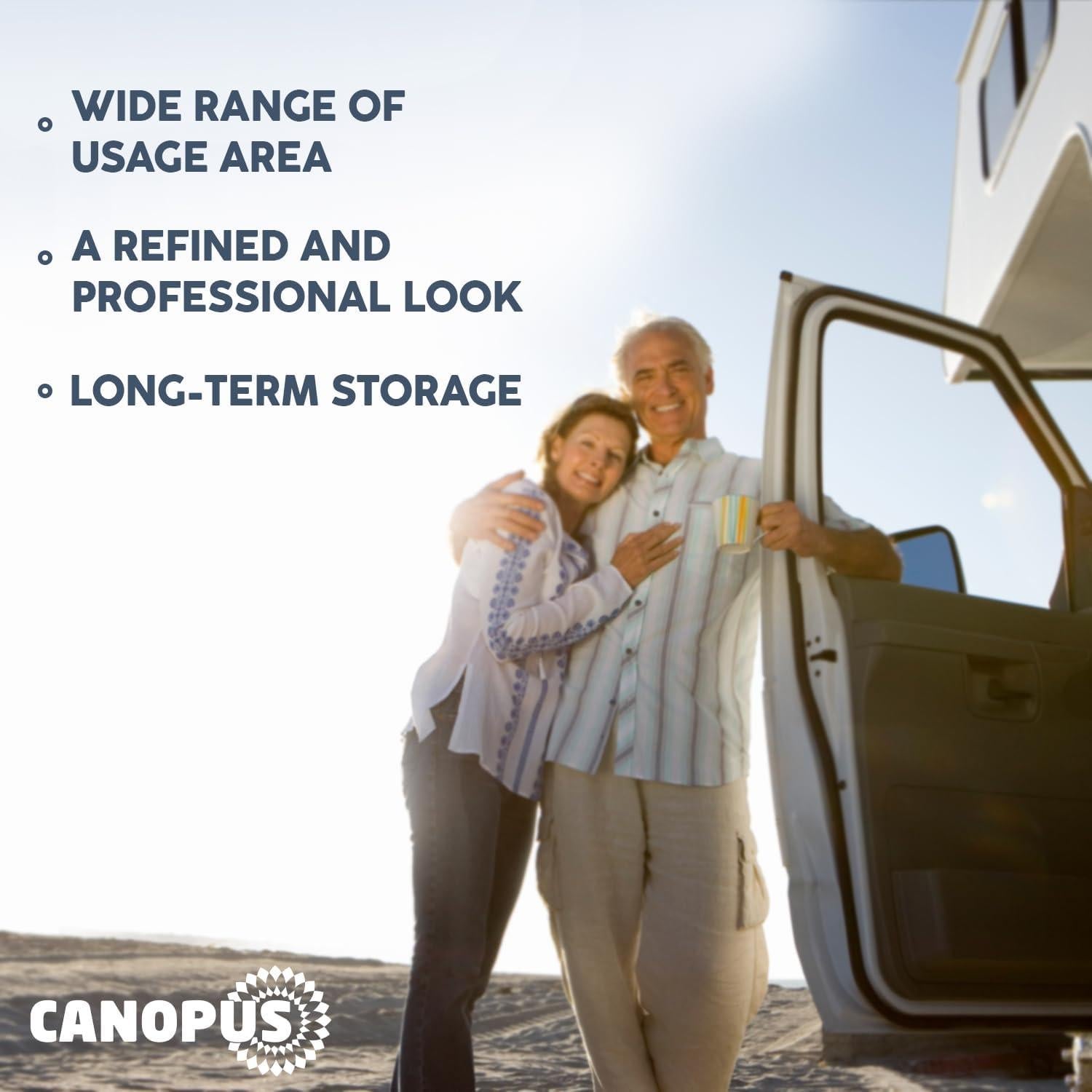 Cinta de Sellado Butílica Canopus Negra 1.9 cm x 9.14 m Impermeable