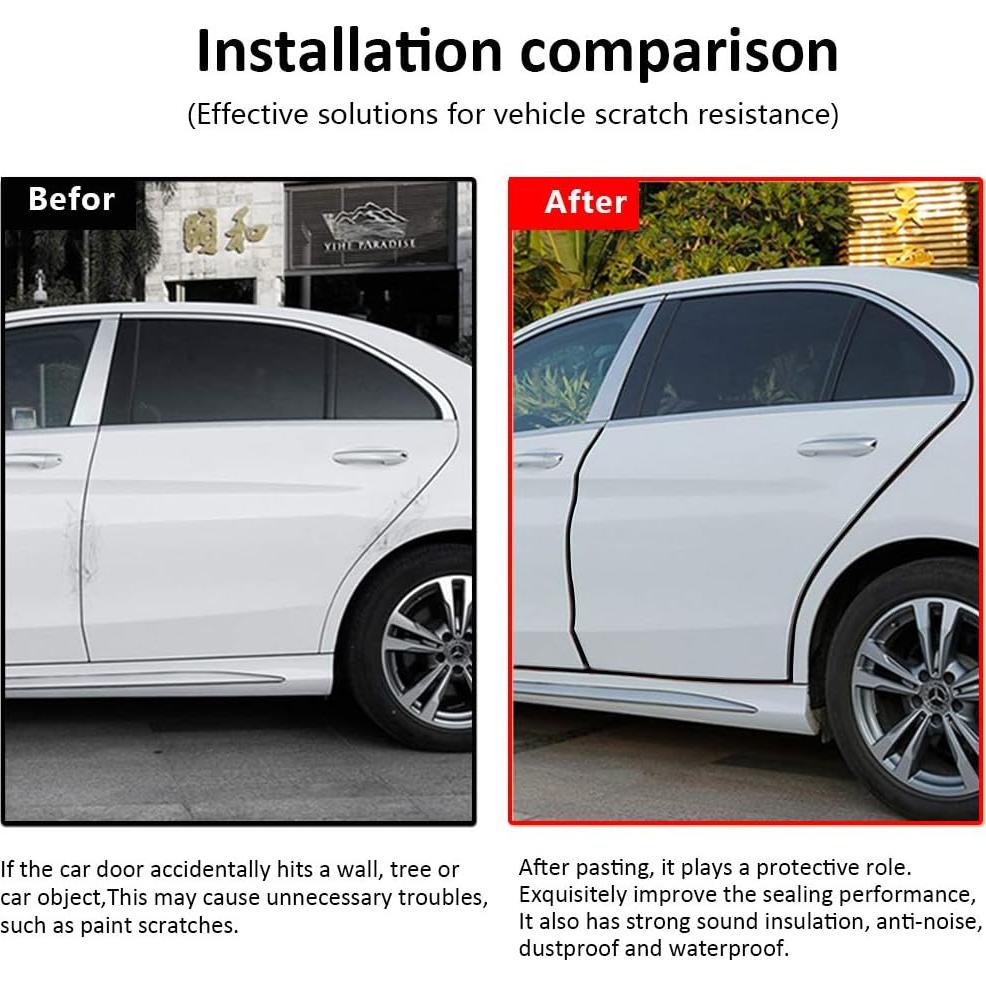 Tira de Sello para Puertas de Automóviles DGSL 3.05m Goma