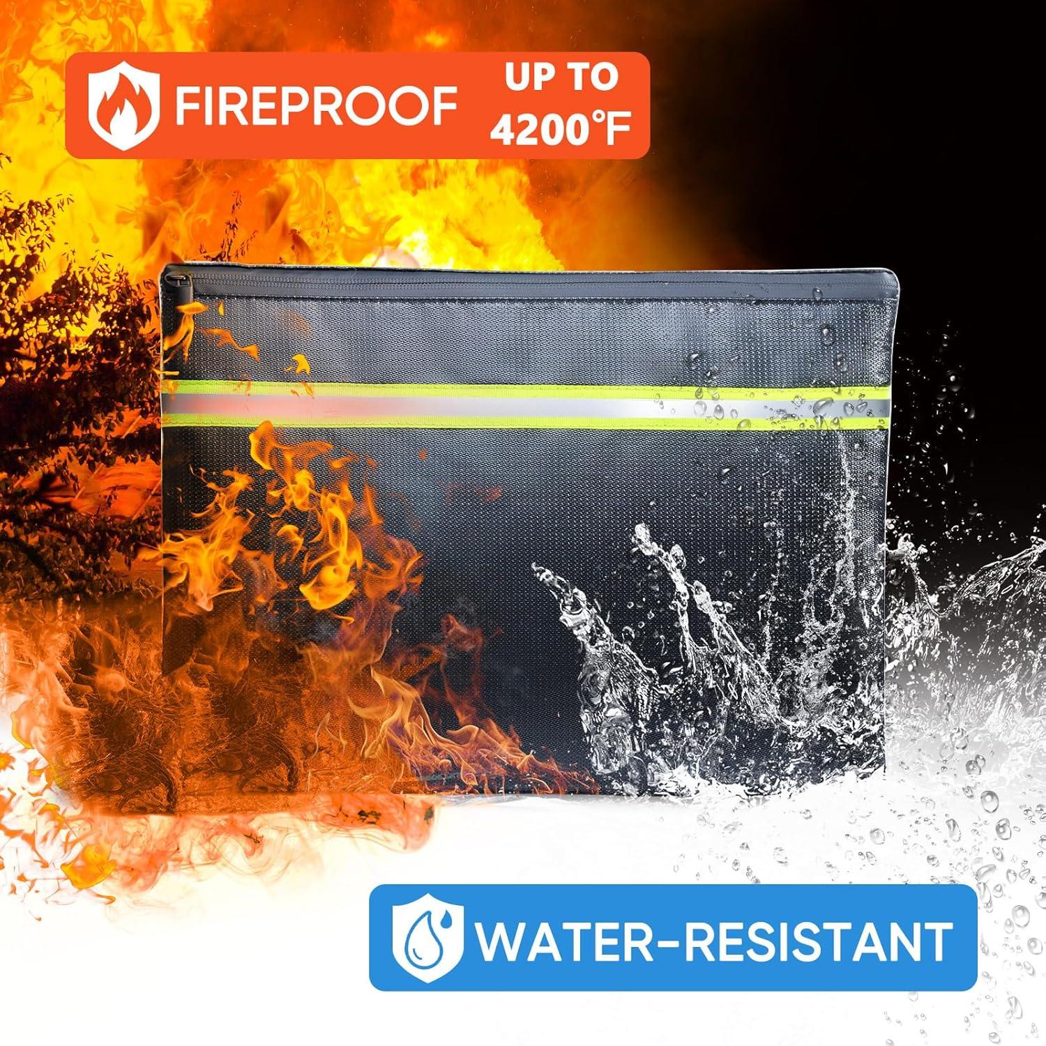 Bolsa de Documentos a Prueba de Fuego FRECOLSH - 3 Tamaños