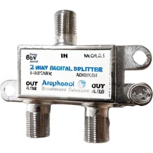 Divisor Coaxial Digital 2 Vías Amphenol MoCA 2.5 ABS312H