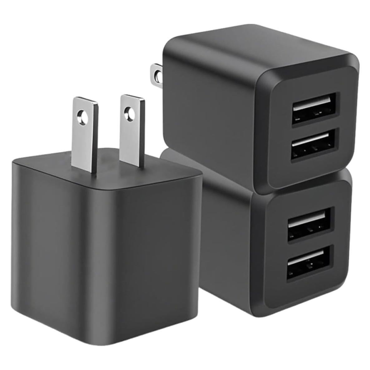 Cargador de Pared USB Doble Puerto 3 Pack Blanco SHENZHEN