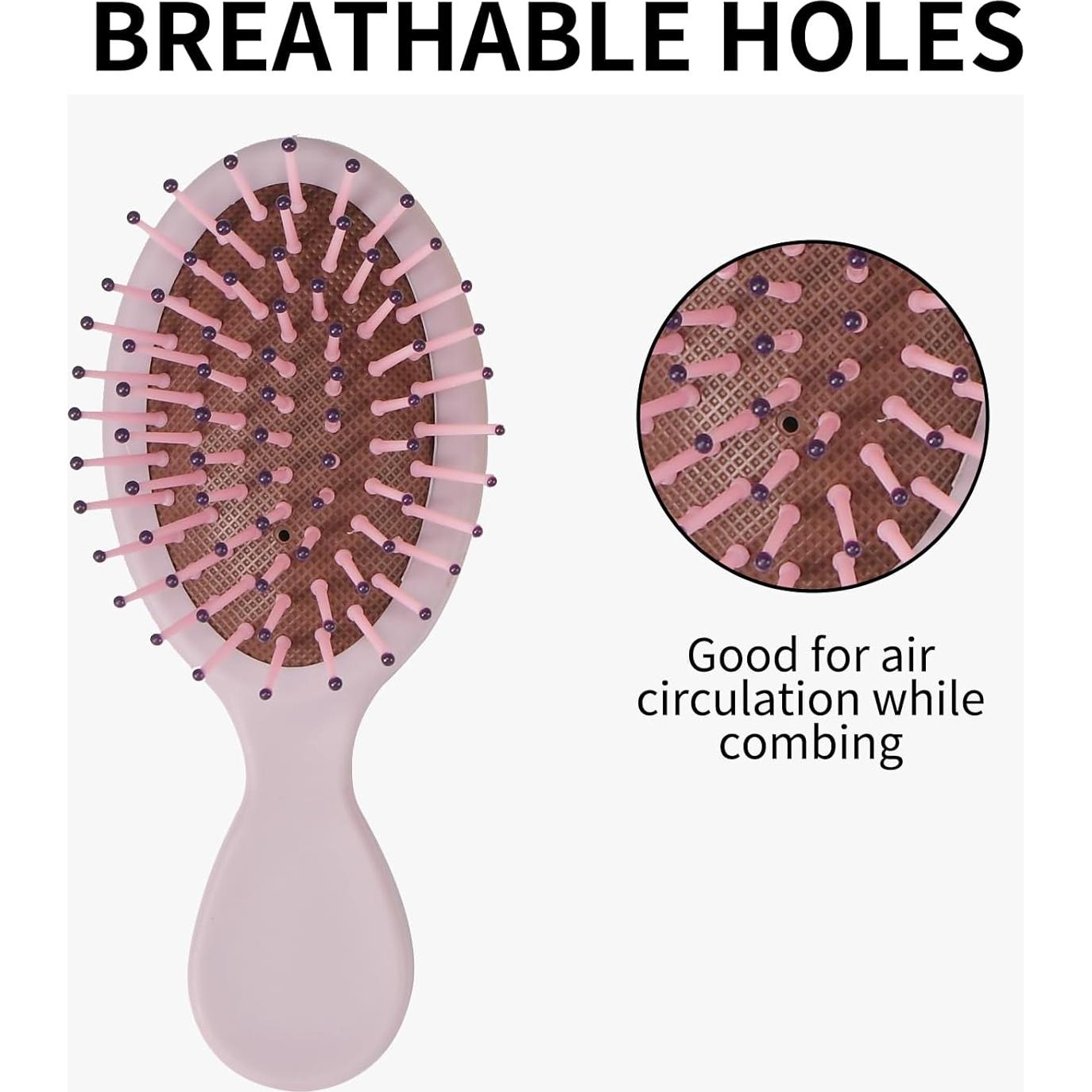 Paquete de 12 Mini Cepillos Desenredantes ANABIUP para Viaje