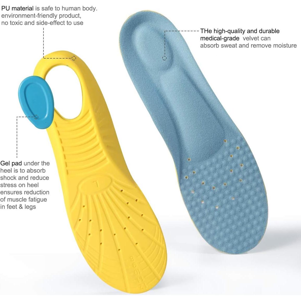 Plantillas de espuma viscoelástica PU Shenghuang - S (Mujeres 35-36 / Niños 32-34)