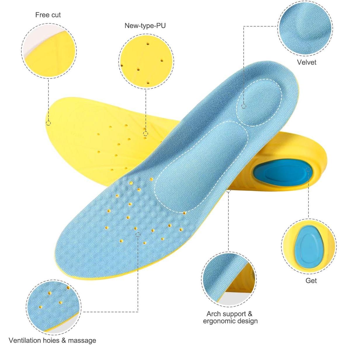 Plantillas de espuma viscoelástica PU Shenghuang - S (Mujeres 35-36 / Niños 32-34)