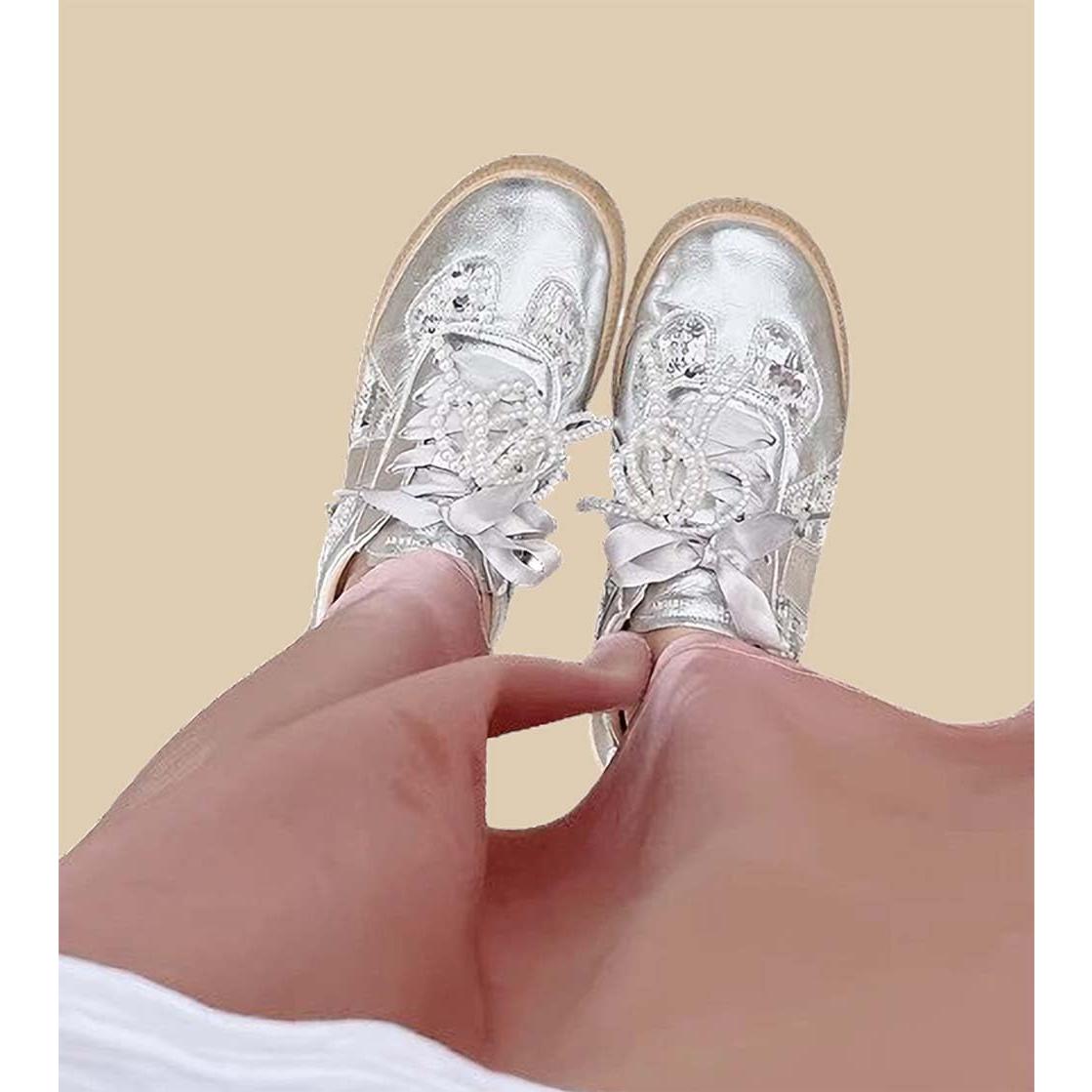 2 Piezas Charms de Perlas para Decoración de Zapatos Mujeres