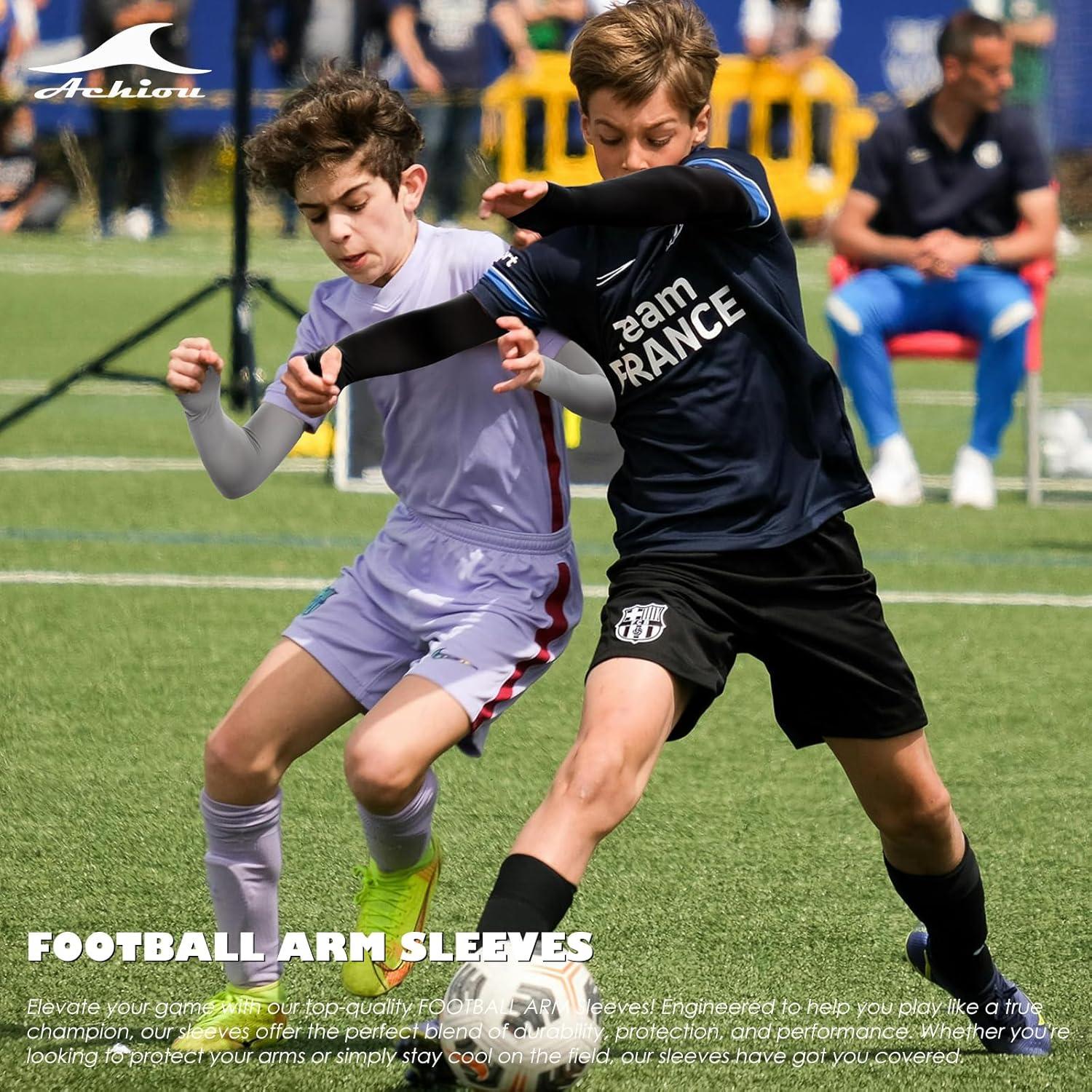 Mangas de Compresión Achiou UV 50 para Brazo Unisex - Negro