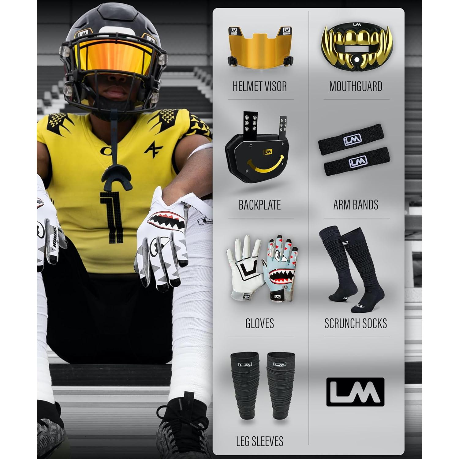 Protector Bucal Loudmouth 3D Grillz Cromo Negro/Dorado