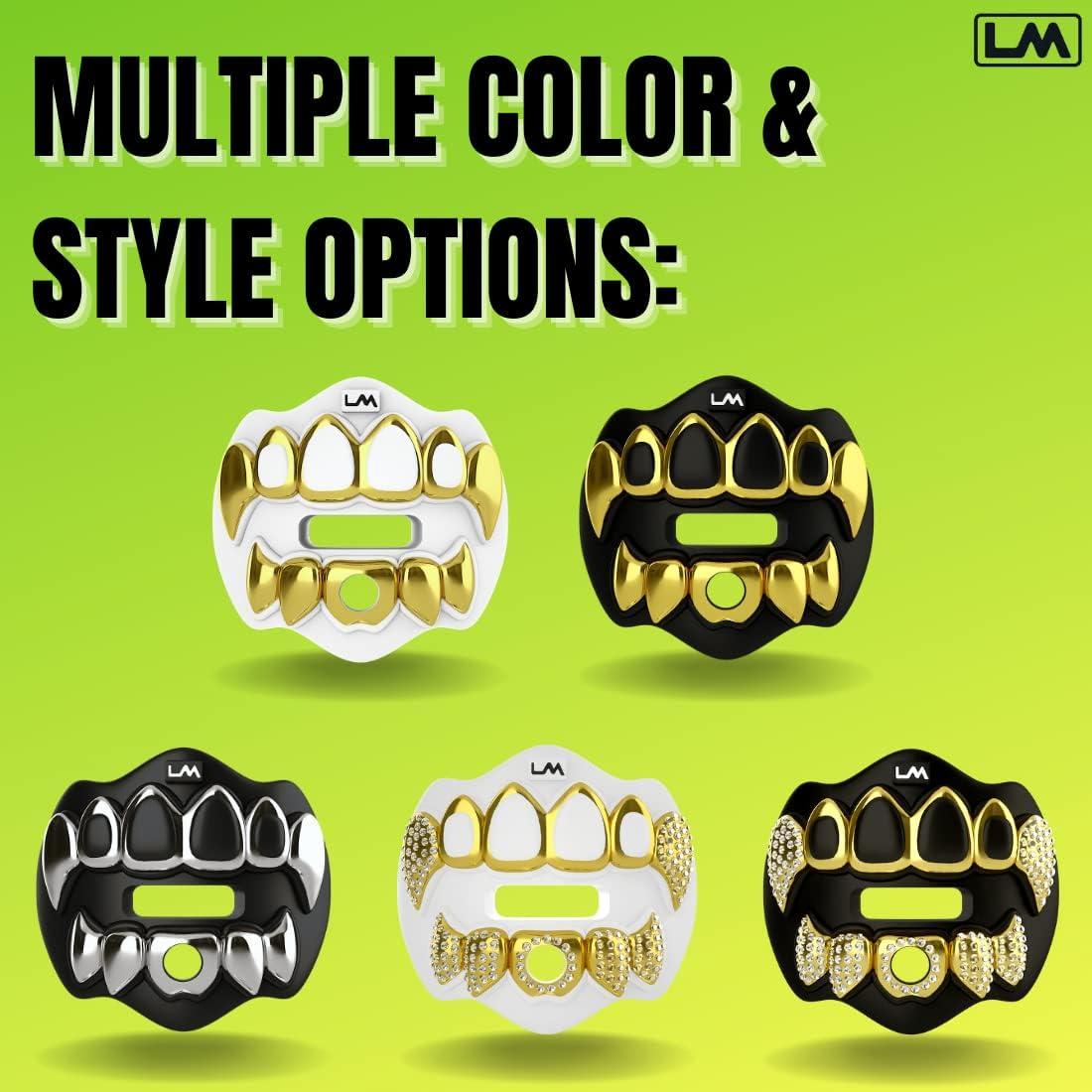 Protector Bucal Loudmouth 3D Grillz Cromo Negro/Dorado