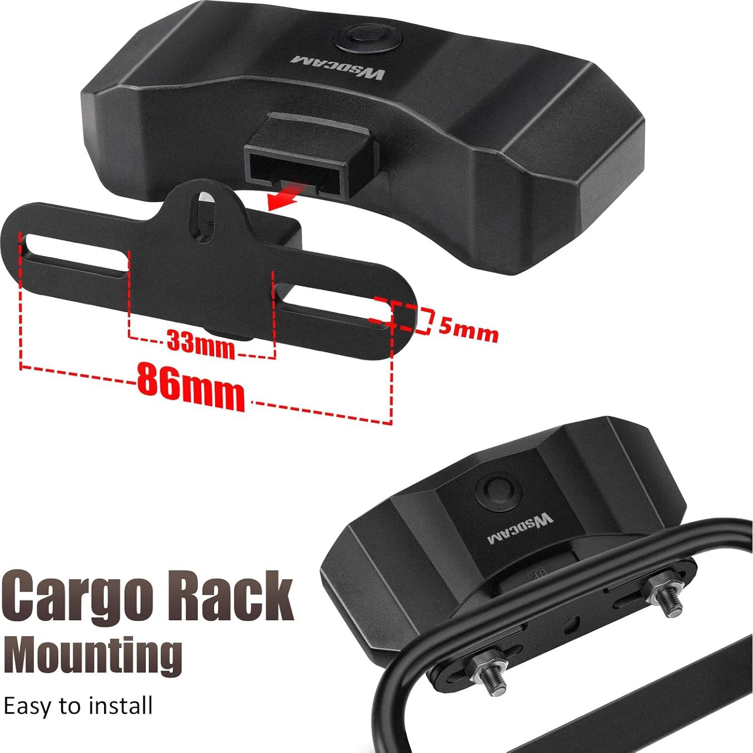 Luz Trasera WSDCAM para Bicicleta con Señales de Giro y Alarma