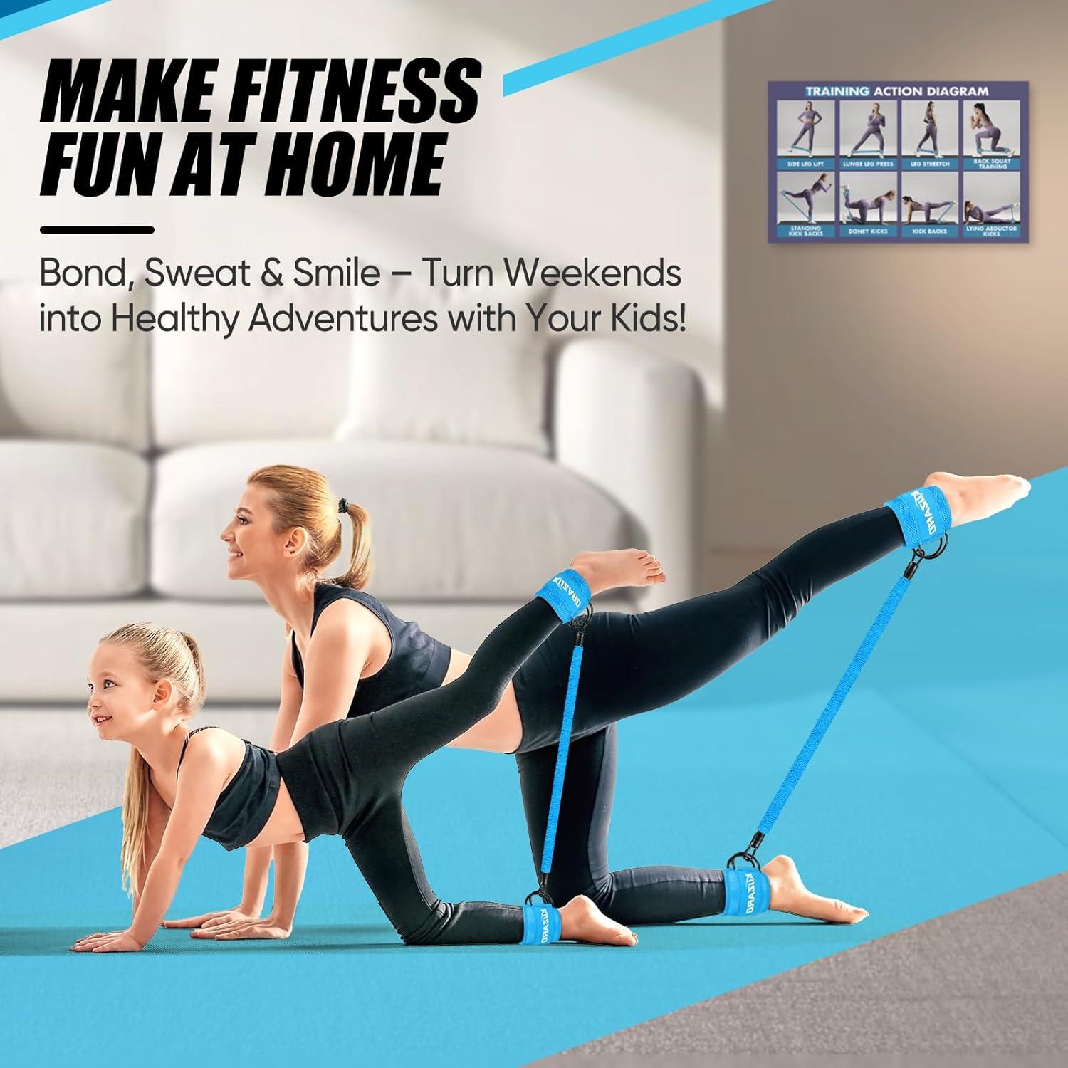 Bandas de Resistencia para Tobillos KUZARO - 3 Niveles 4.5-13.6 kg