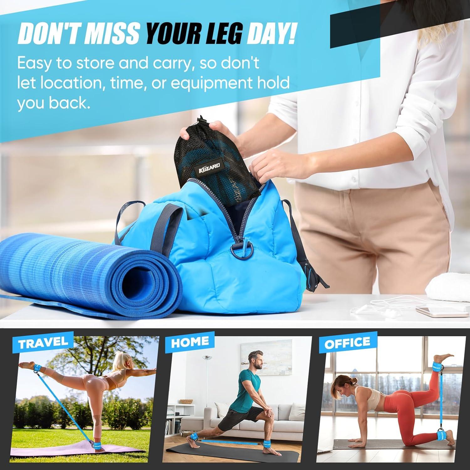 Bandas de Resistencia para Tobillos KUZARO - 3 Niveles 4.5-13.6 kg