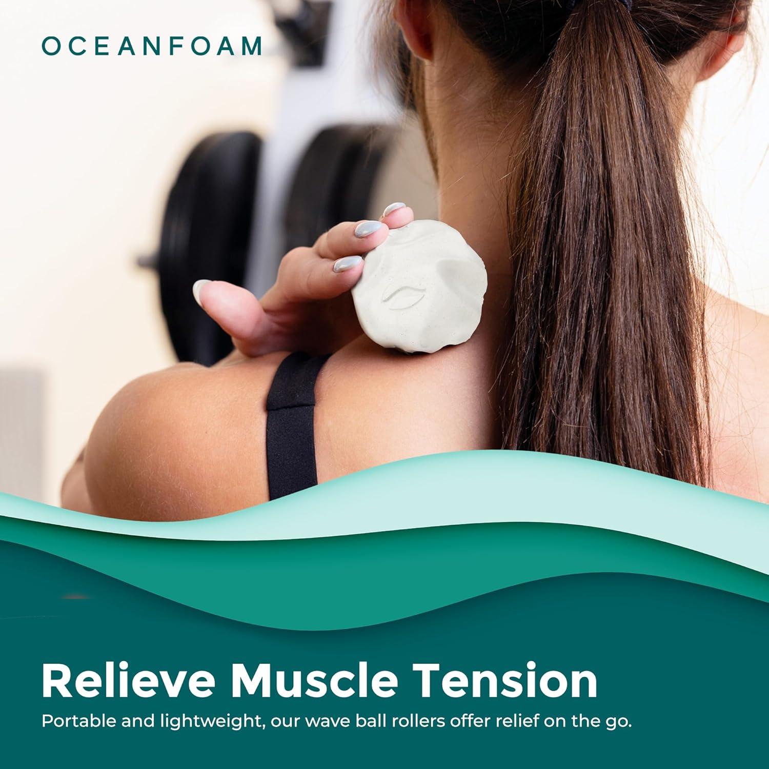 Rodillos de Masaje Oceanfoam Wave - Paquete de 3 Natural