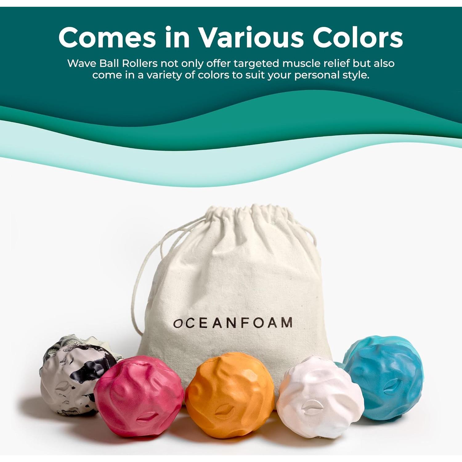 Rodillos de Masaje Oceanfoam Wave - Paquete de 3 Natural