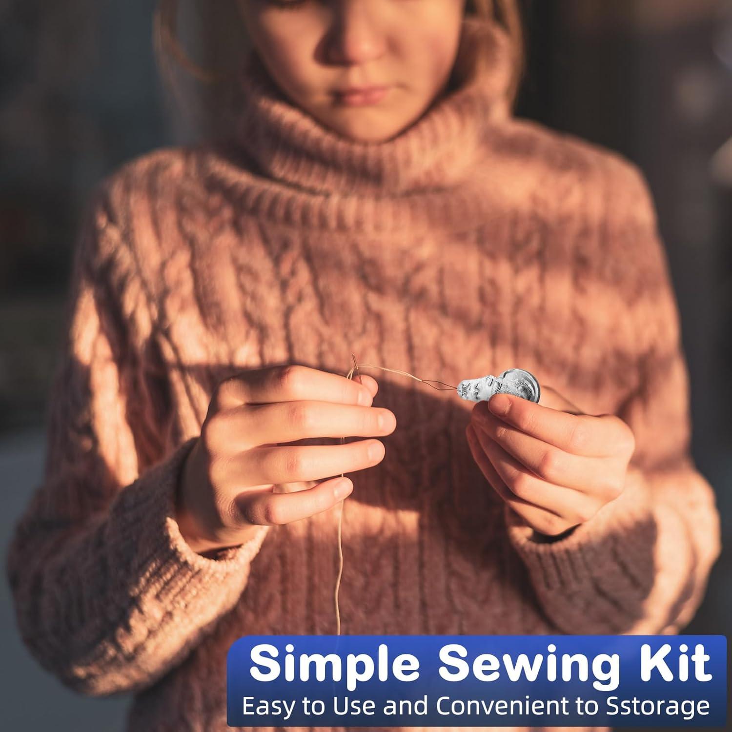 Kit de Costura de Viaje Yuxung 200 Piezas con Agujas y Hilo