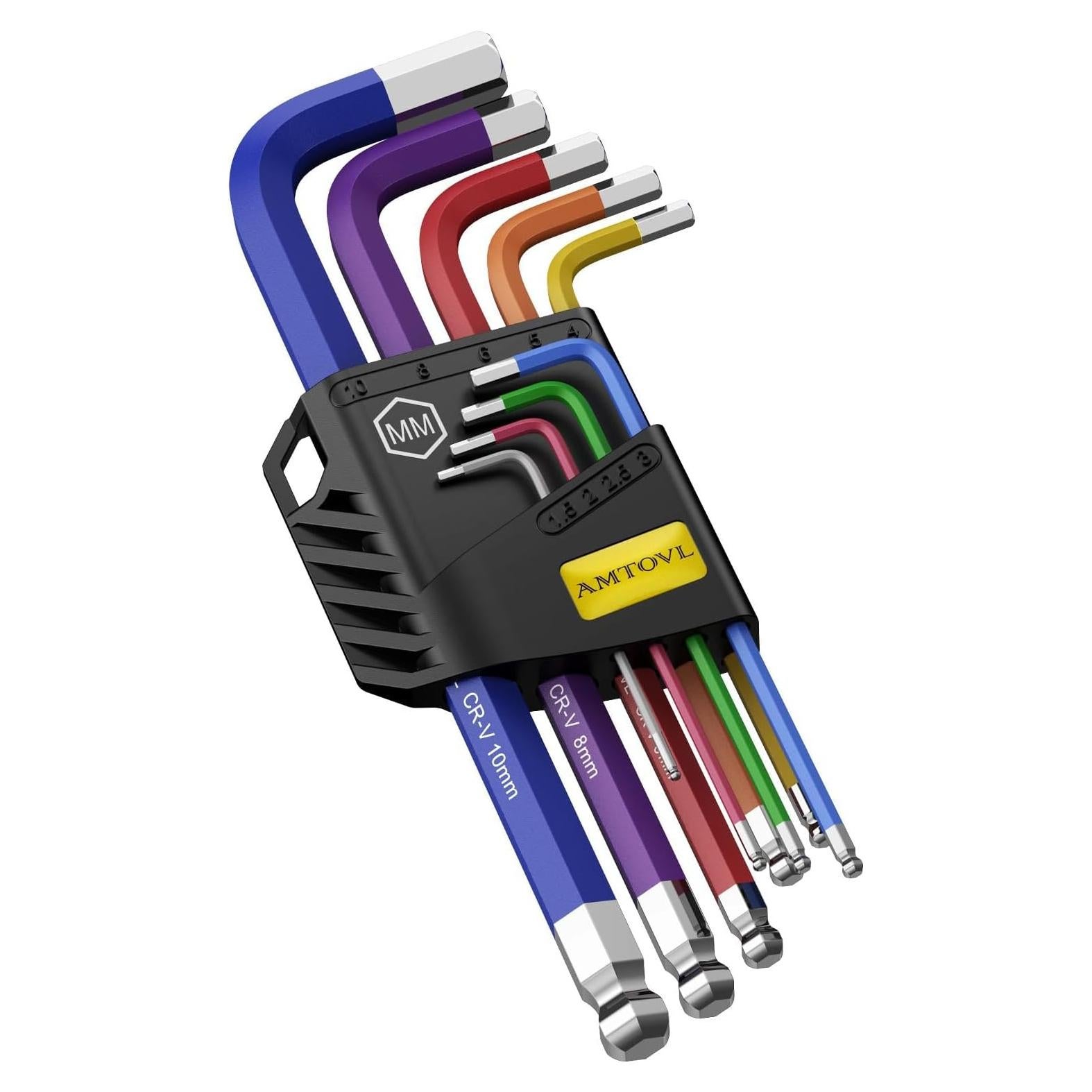 Juego de Llaves Allen AMTOVL 9PCS Métricas 1.5-10MM Antideslizante