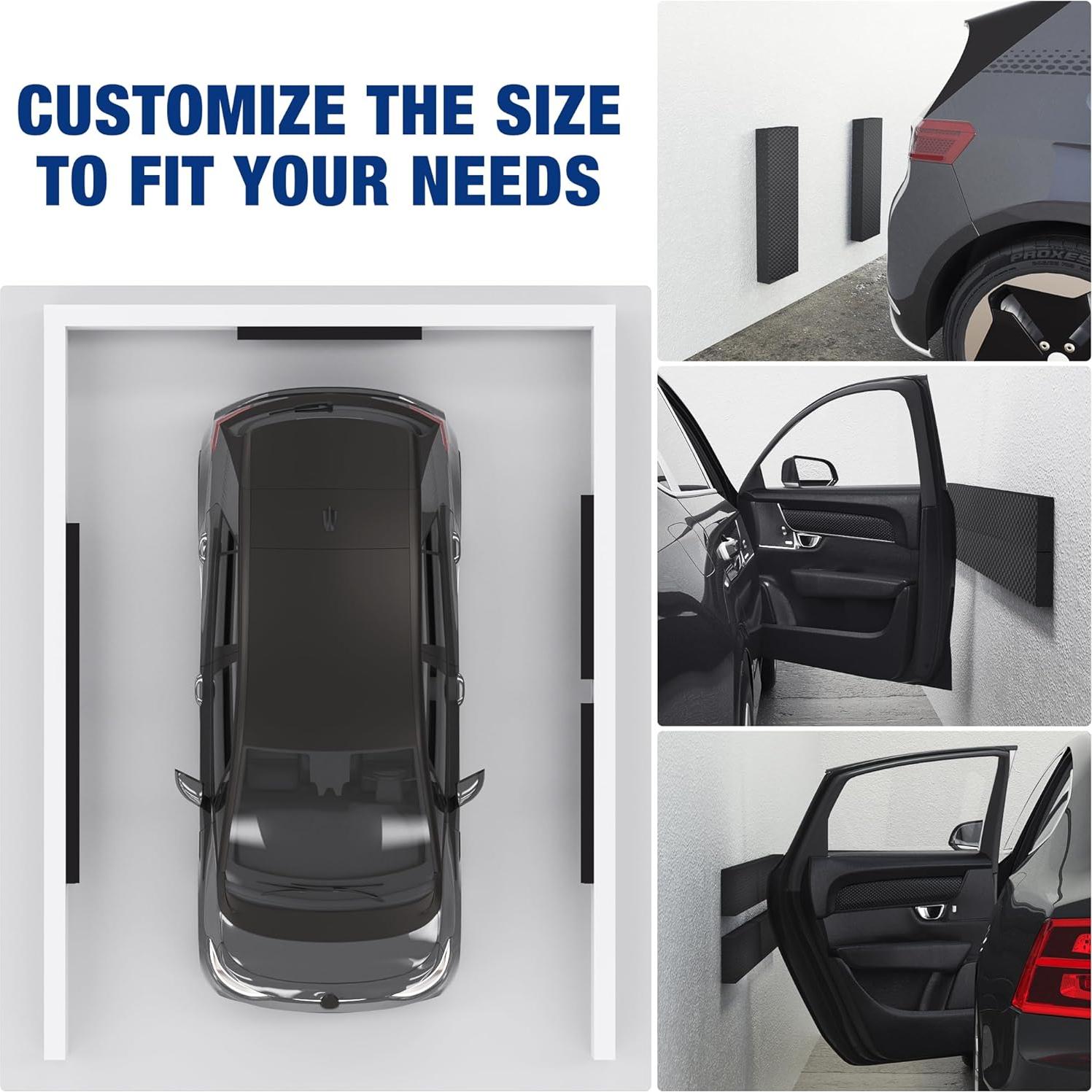 Protector de Pared de Garage WORKPRO, 4 Piezas 3 cm Grosor