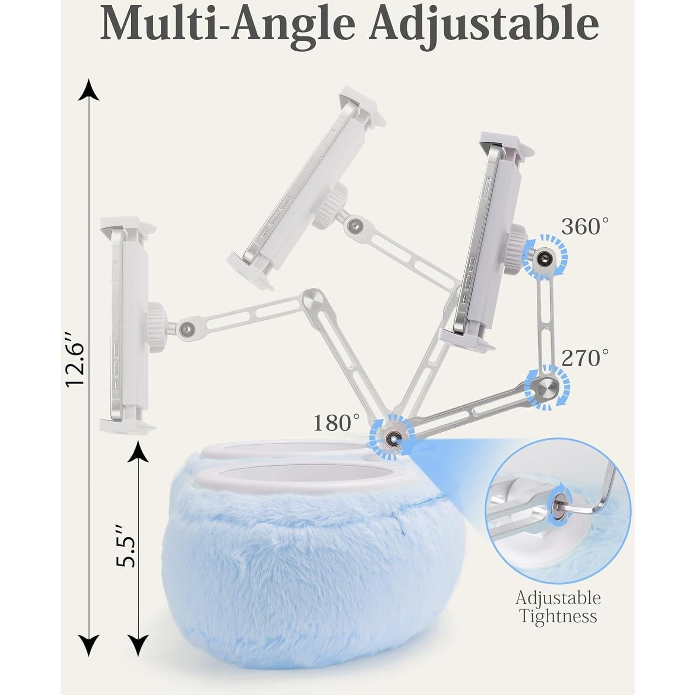 Soporte de Almohada Ajustable SHUWEI para Tabletas y Kindle