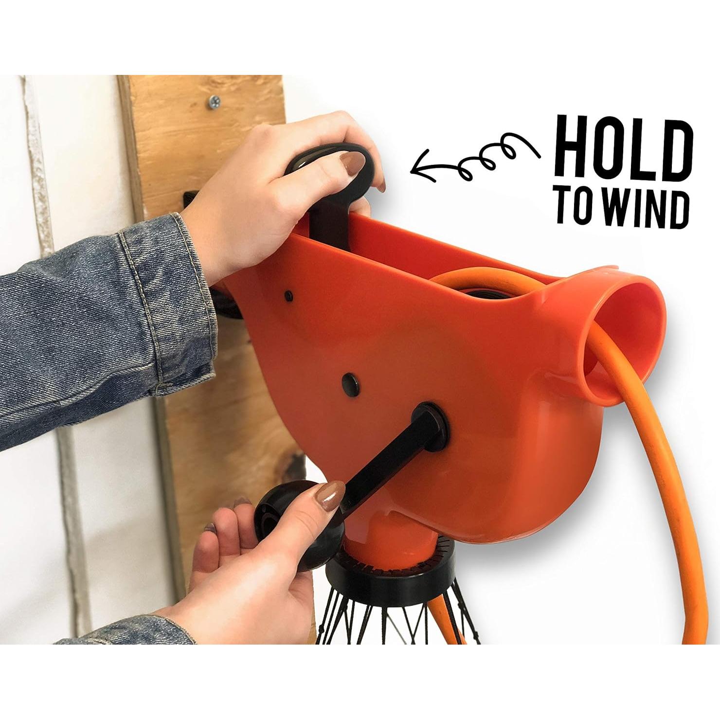 Enrollador de Cable de Pared Chromex Naranja 150 pies