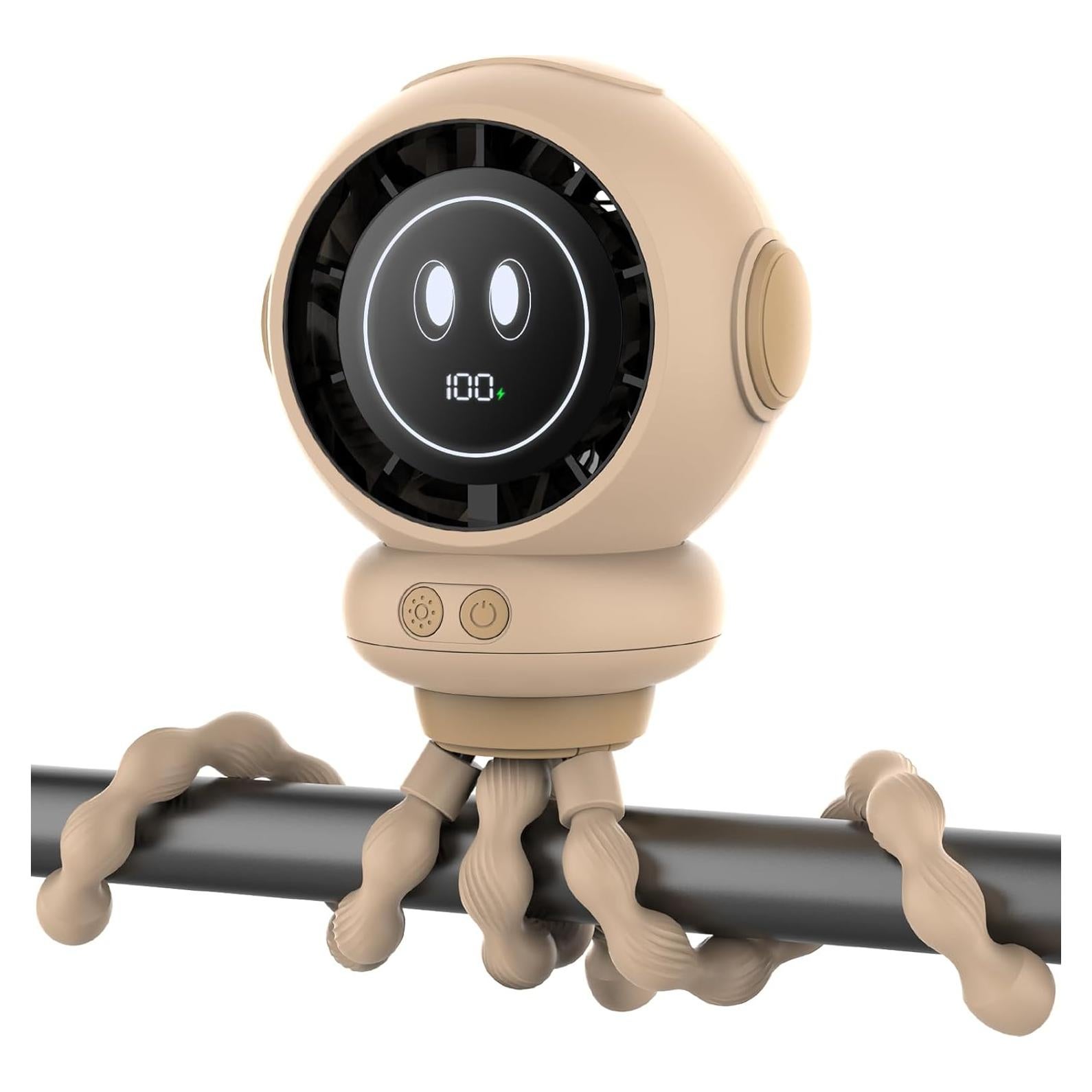 Ventilador de Cochecito BreezeBoost 6000mAh 4 Velocidades LED