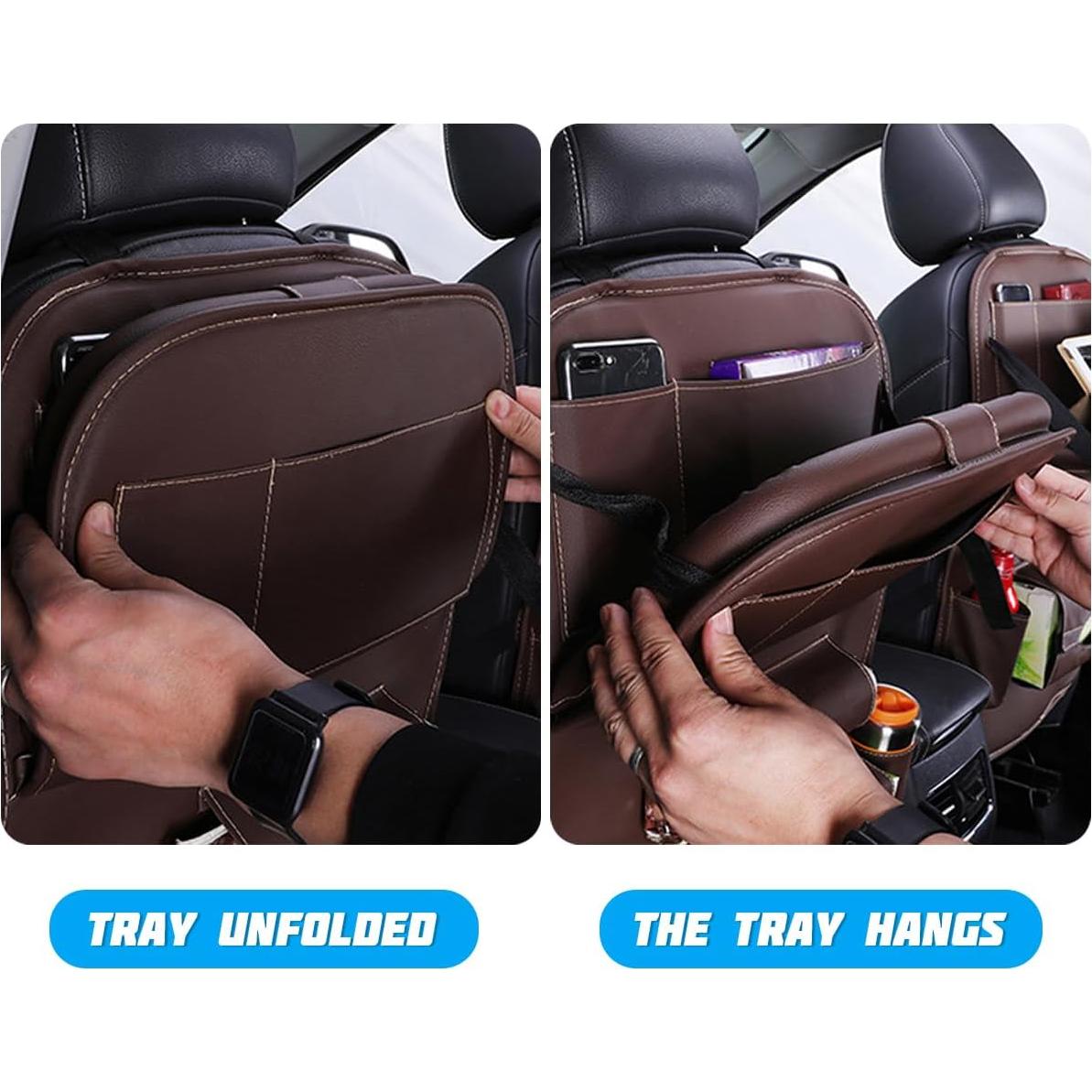 Organizador de Respaldo de Asiento de Coche Sandfren Beige