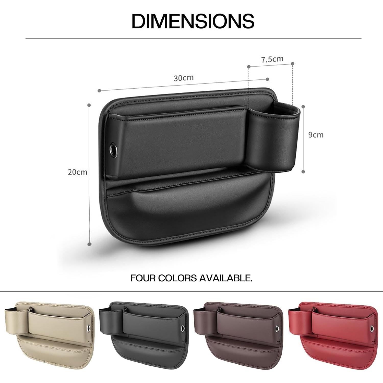 Bolsa organizadora de cuero para vaso de automóvil oddmmo